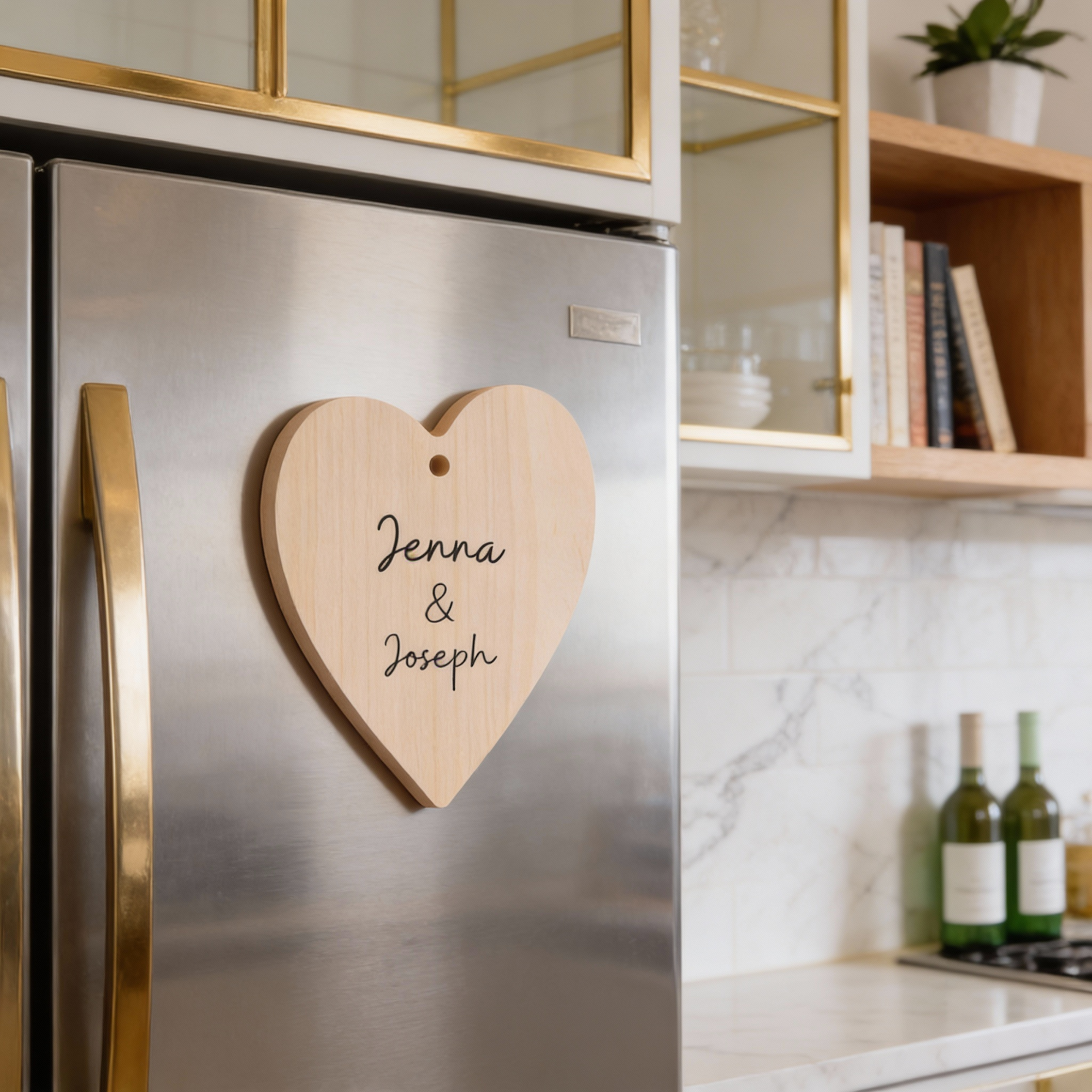 Personalized Wood Heart Ornament or Magnet, Couple Names Year, Anniversary Wedding Keepsake, Romantic Home Decor product thumbnail image Personalized Wood Heart Ornament or Magnet, Couple Names Year, Anniversary Wedding Keepsake, Romantic Home Decor product thumbnail image