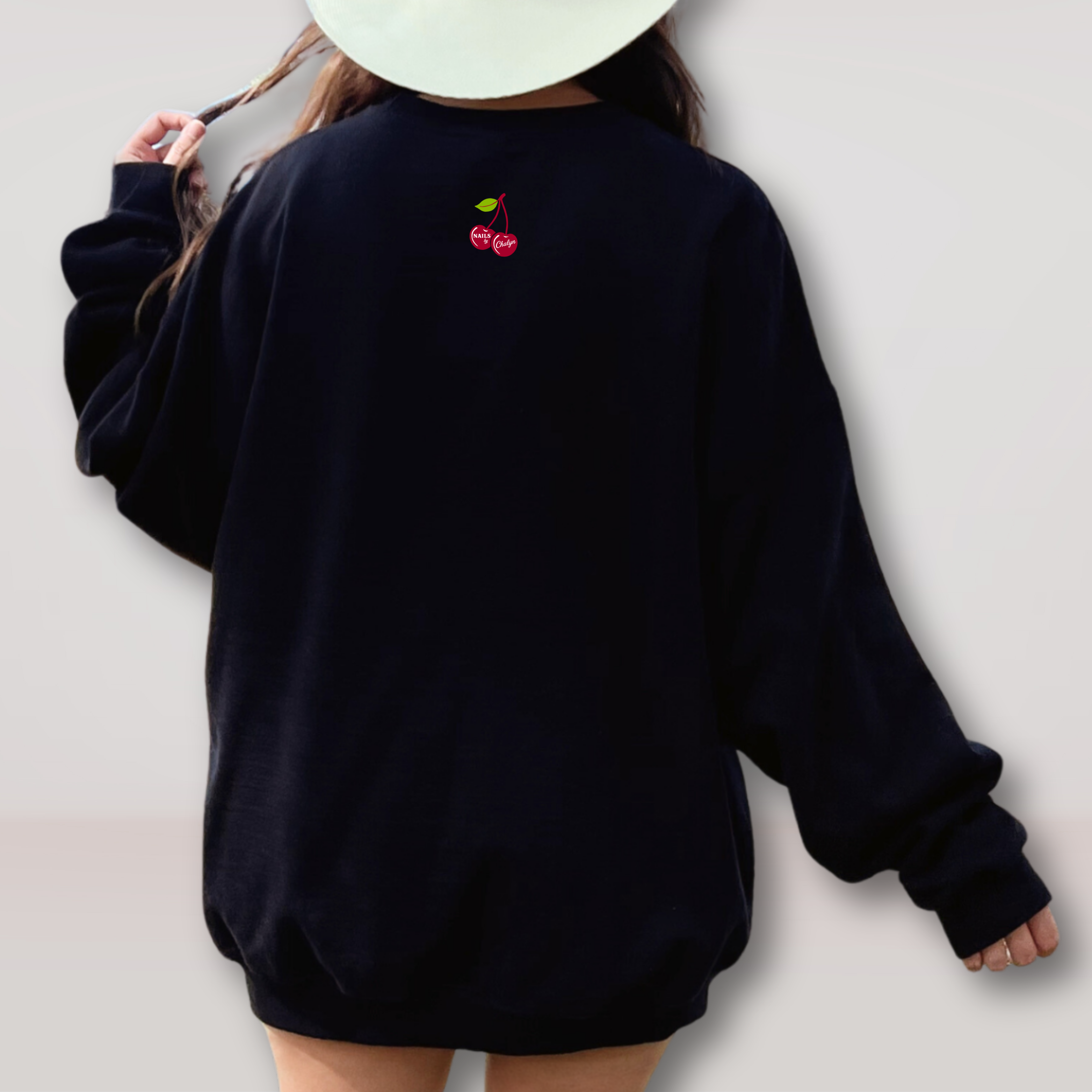 Vintage Cherry Martini Nail Social Club Crewneck Sweatshirt product thumbnail image