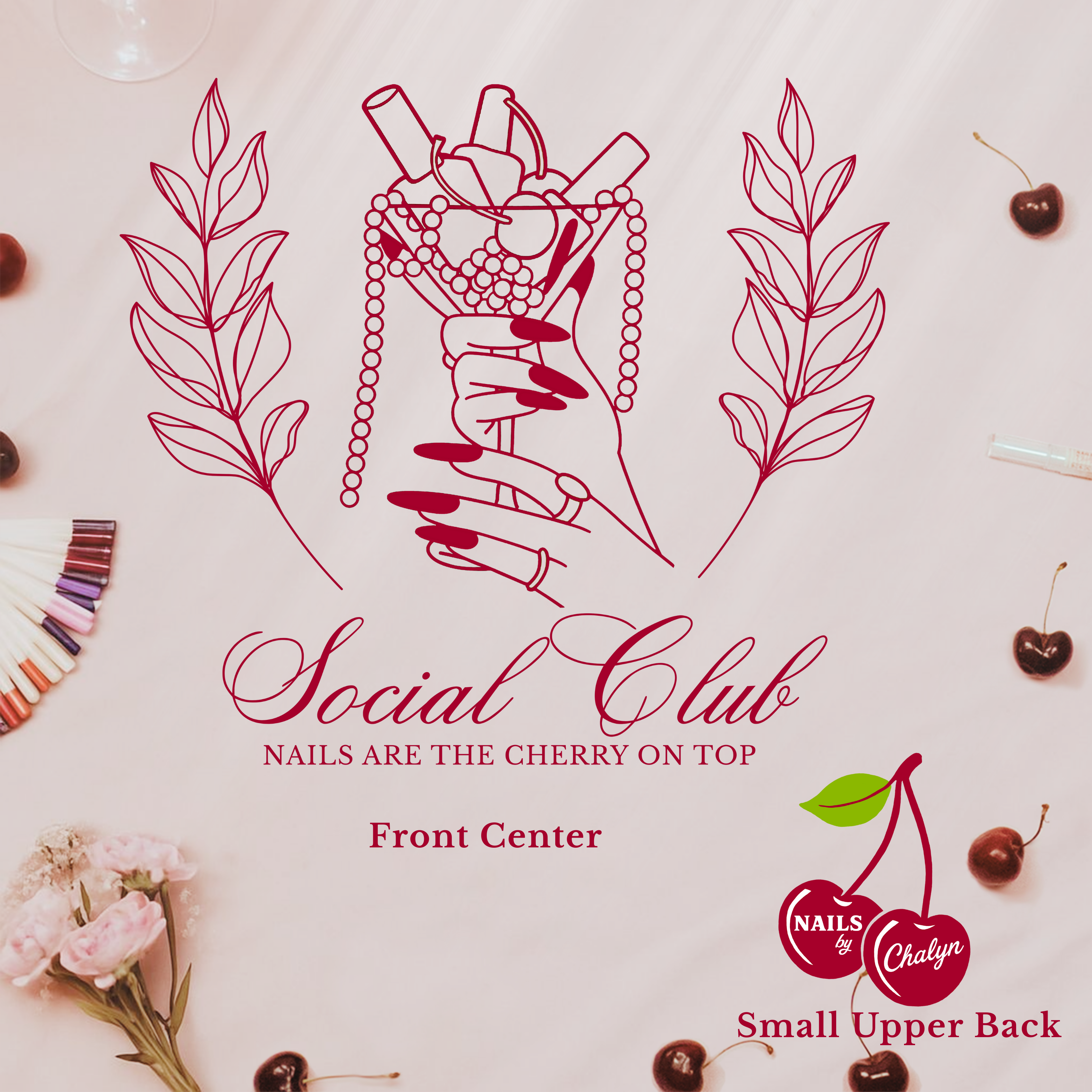 Vintage Cherry Martini Nail Social Club Crewneck Sweatshirt product thumbnail image Vintage Cherry Martini Nail Social Club Crewneck Sweatshirt product thumbnail image