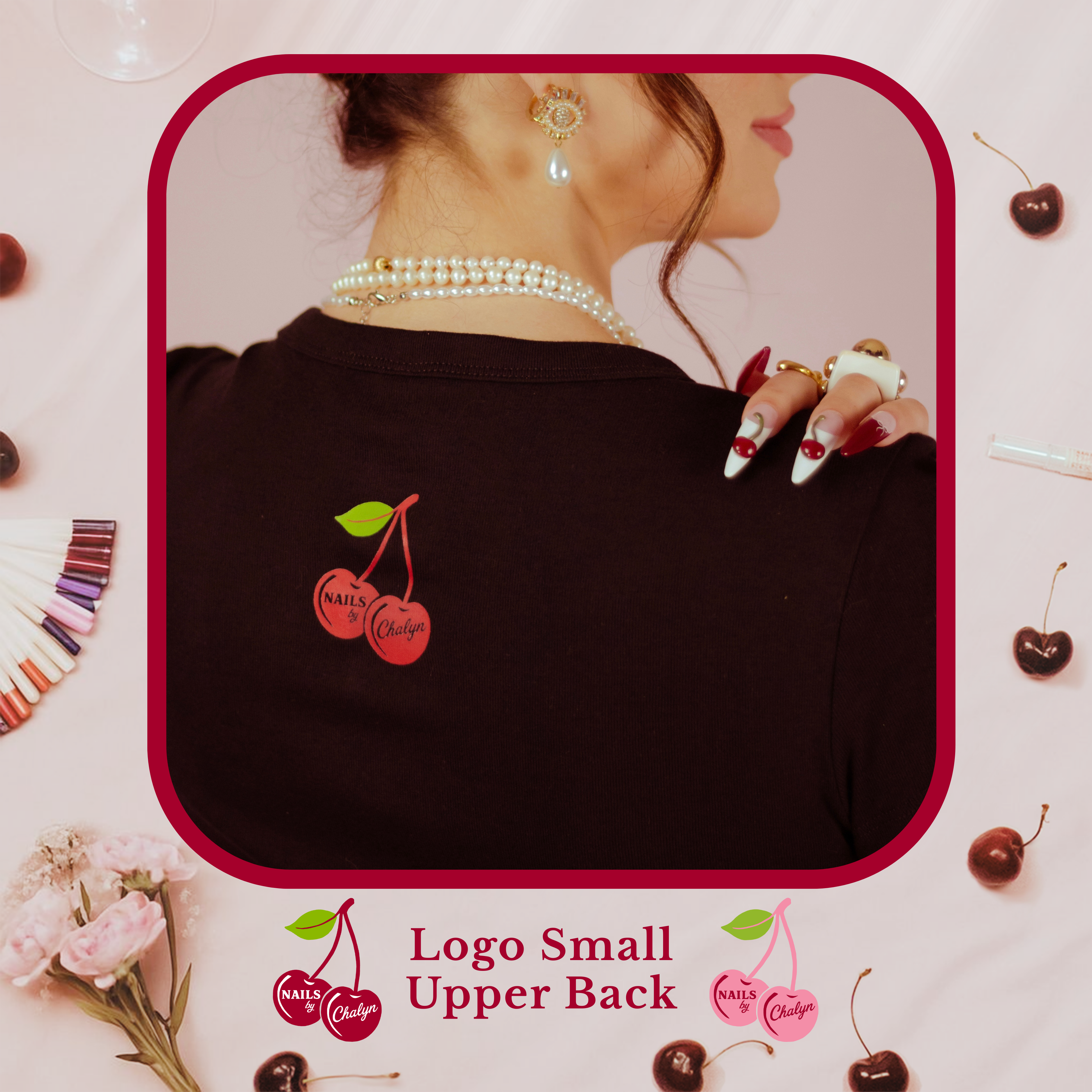 I'm Your Nail Tech's Favorite Nail Tech; Bella &amp; Canvas Baby Tee; High Low Simple Pink Text product thumbnail image