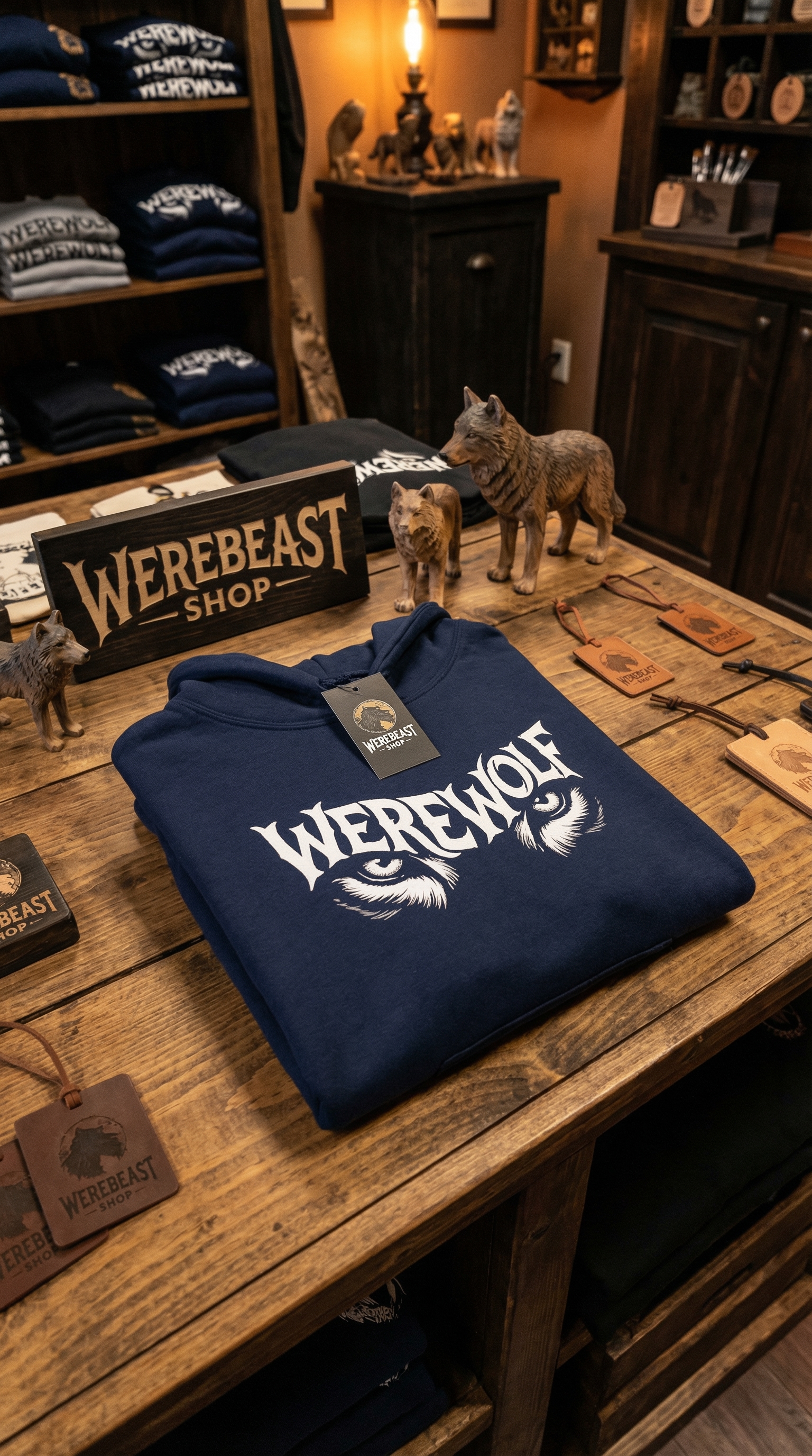 Werewolf Hoodie, Full Moon Hoodie product thumbnail image Werewolf Hoodie, Full Moon Hoodie product thumbnail image