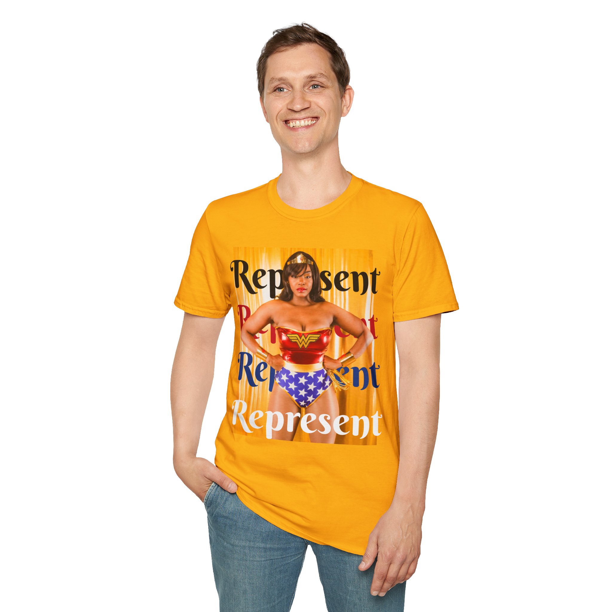 LuXury : Wonder Woman cosplay representation matters Tee — Retro Heroine Graphic T-Shirt product thumbnail image