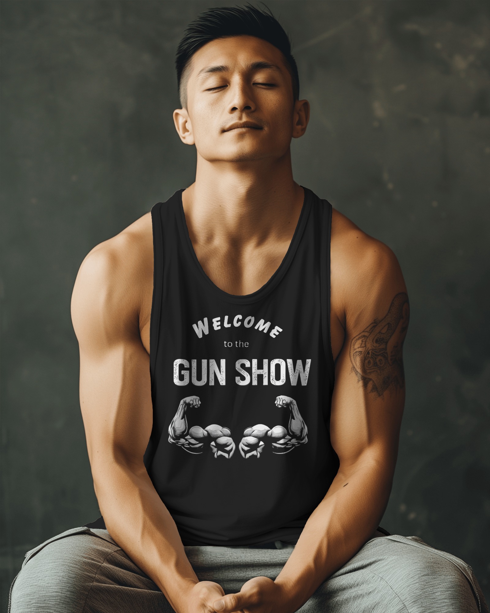 Welcome to the Gun Show Tank Top Athletic Muscle Gym Workout Tee product thumbnail image Welcome to the Gun Show Tank Top Athletic Muscle Gym Workout Tee product thumbnail image