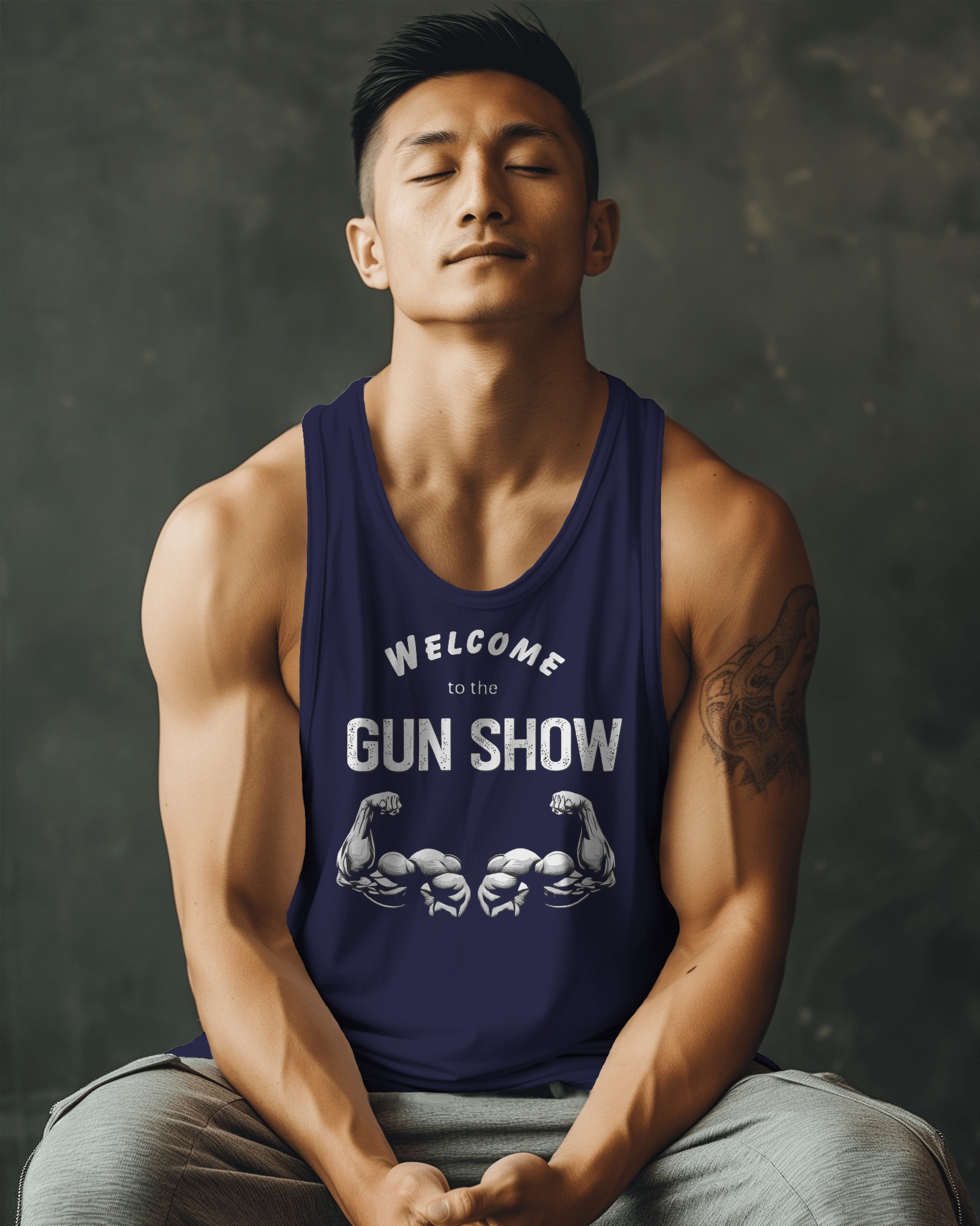 Welcome to the Gun Show Tank Top Athletic Muscle Gym Workout Tee product thumbnail image Welcome to the Gun Show Tank Top Athletic Muscle Gym Workout Tee product thumbnail image