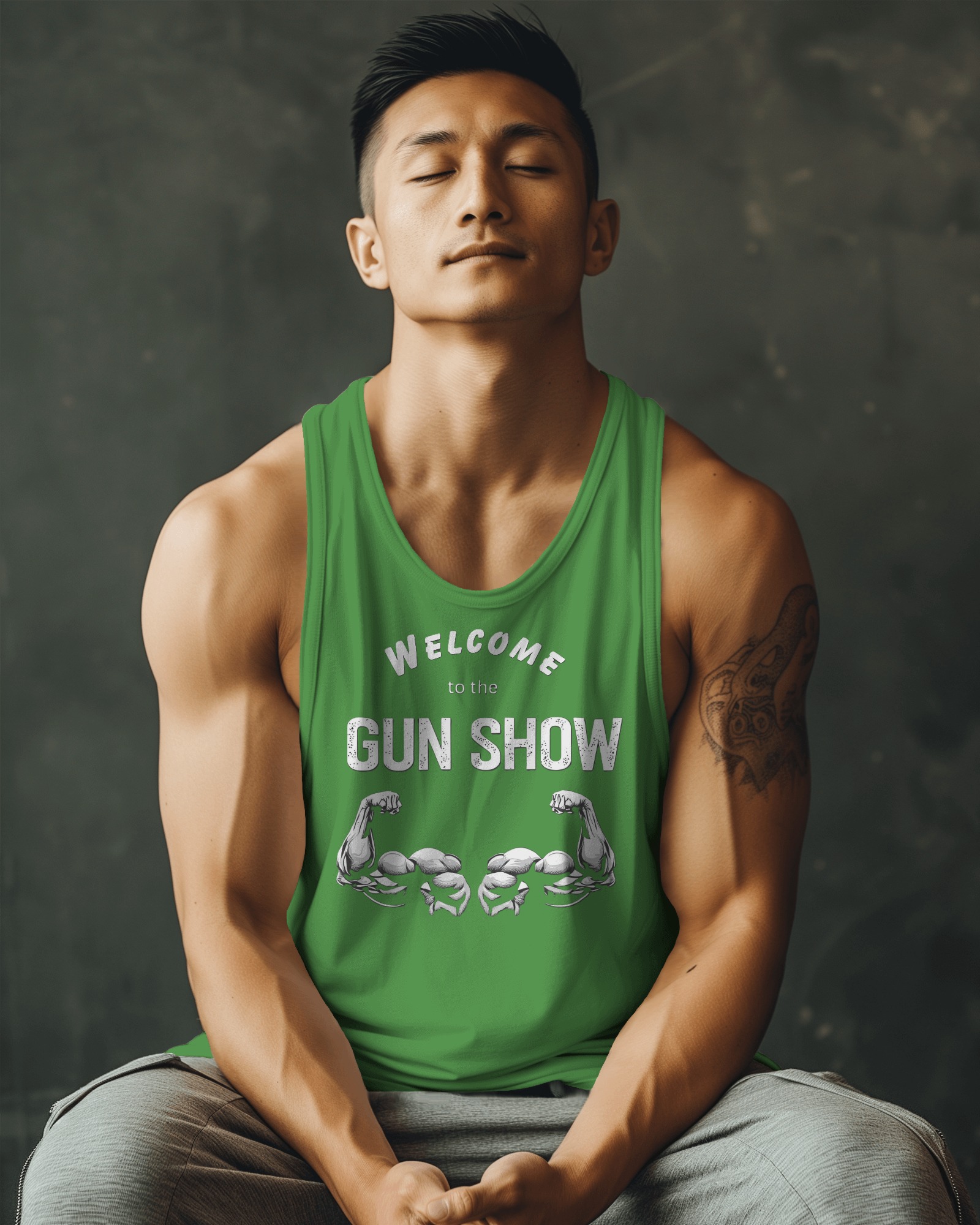 Welcome to the Gun Show Tank Top Athletic Muscle Gym Workout Tee product thumbnail image Welcome to the Gun Show Tank Top Athletic Muscle Gym Workout Tee product thumbnail image