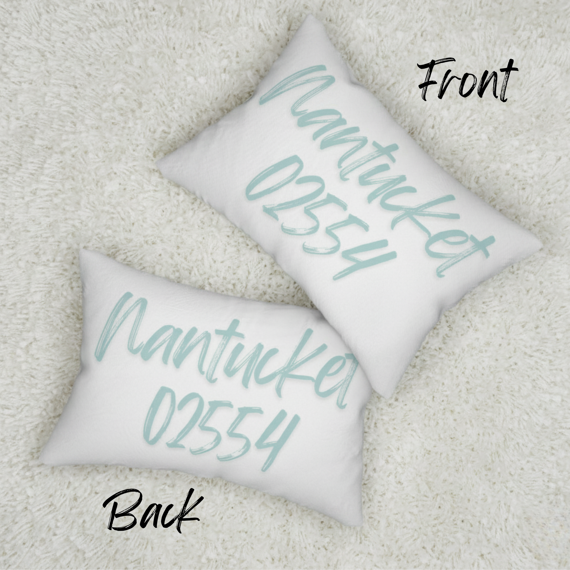 Custom City & ZIP Lumbar Pillow, Coastal Minimalist Decor, Personalized Beach House Accent, Nautical Zip Code Pillow product thumbnail image Custom City & ZIP Lumbar Pillow, Coastal Minimalist Decor, Personalized Beach House Accent, Nautical Zip Code Pillow product thumbnail image