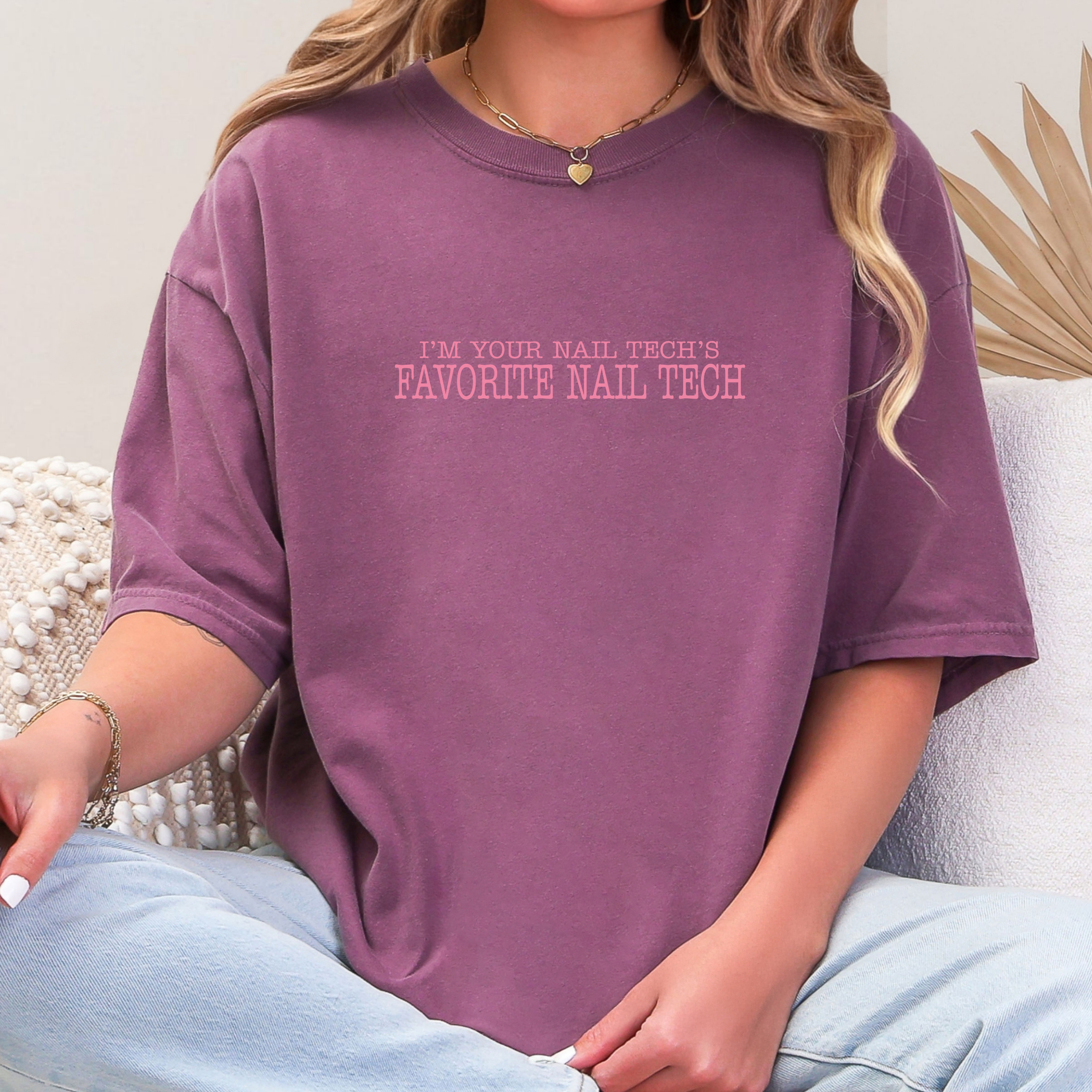 I'm Your Nail Tech's Favorite Nail Tech; Comfort Colors Graphic T-Shirt product thumbnail image I'm Your Nail Tech's Favorite Nail Tech; Comfort Colors Graphic T-Shirt product thumbnail image