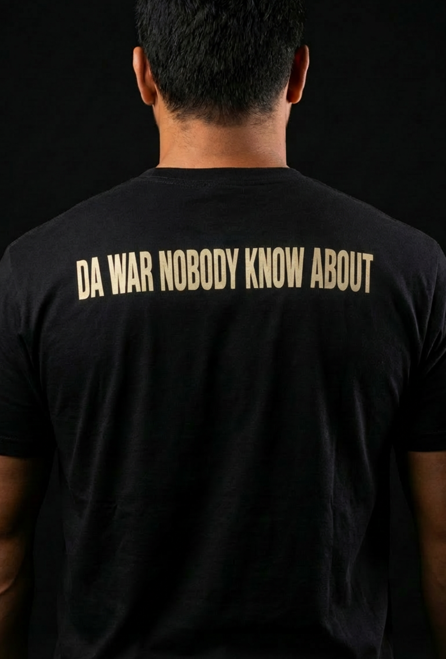 Da Quiet War 2 Sided Statement Unisex Tee product thumbnail image Da Quiet War 2 Sided Statement Unisex Tee product thumbnail image