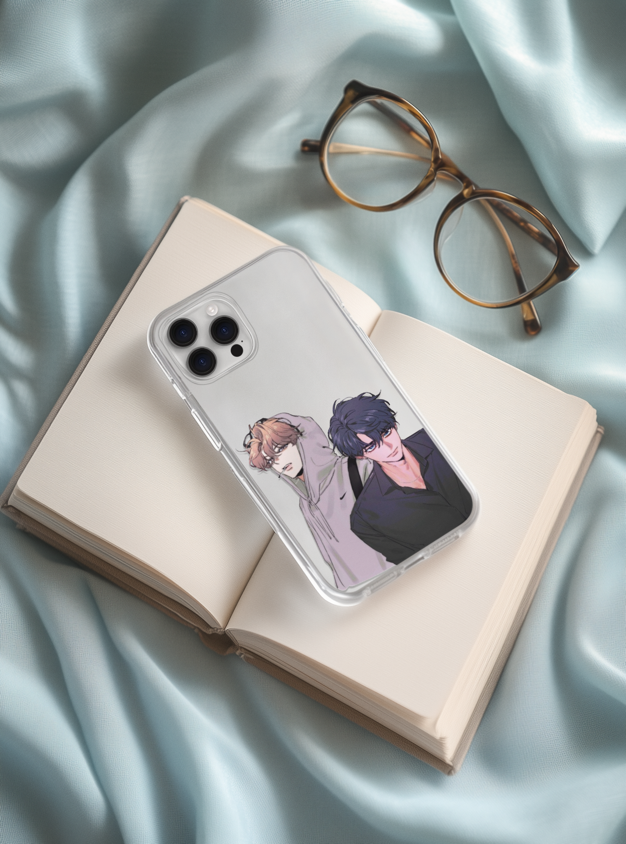 Sketch BL Manhwa Clear Impact Phone Case – Protective Transparent iPhone &amp; Samsung Case – BL Manga Aesthetic product thumbnail image