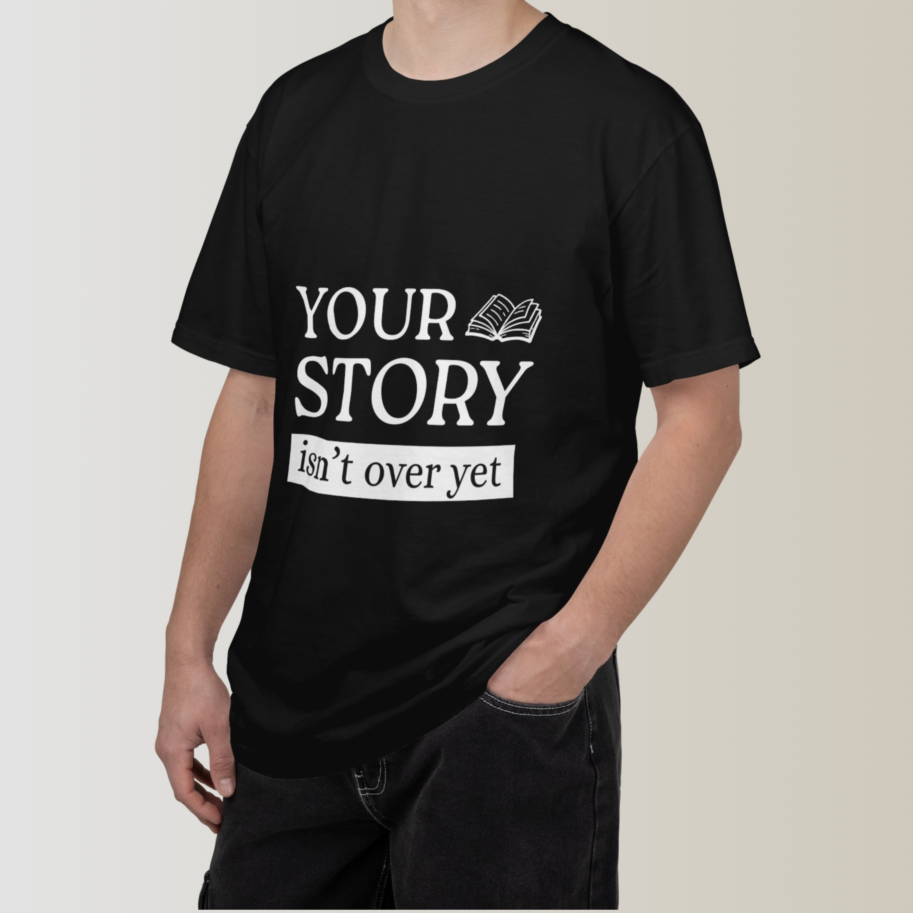 Your Story Isn’t Over Yet – INSPO Tee | Daily Movie Inspiration product thumbnail image Your Story Isn’t Over Yet – INSPO Tee | Daily Movie Inspiration product thumbnail image
