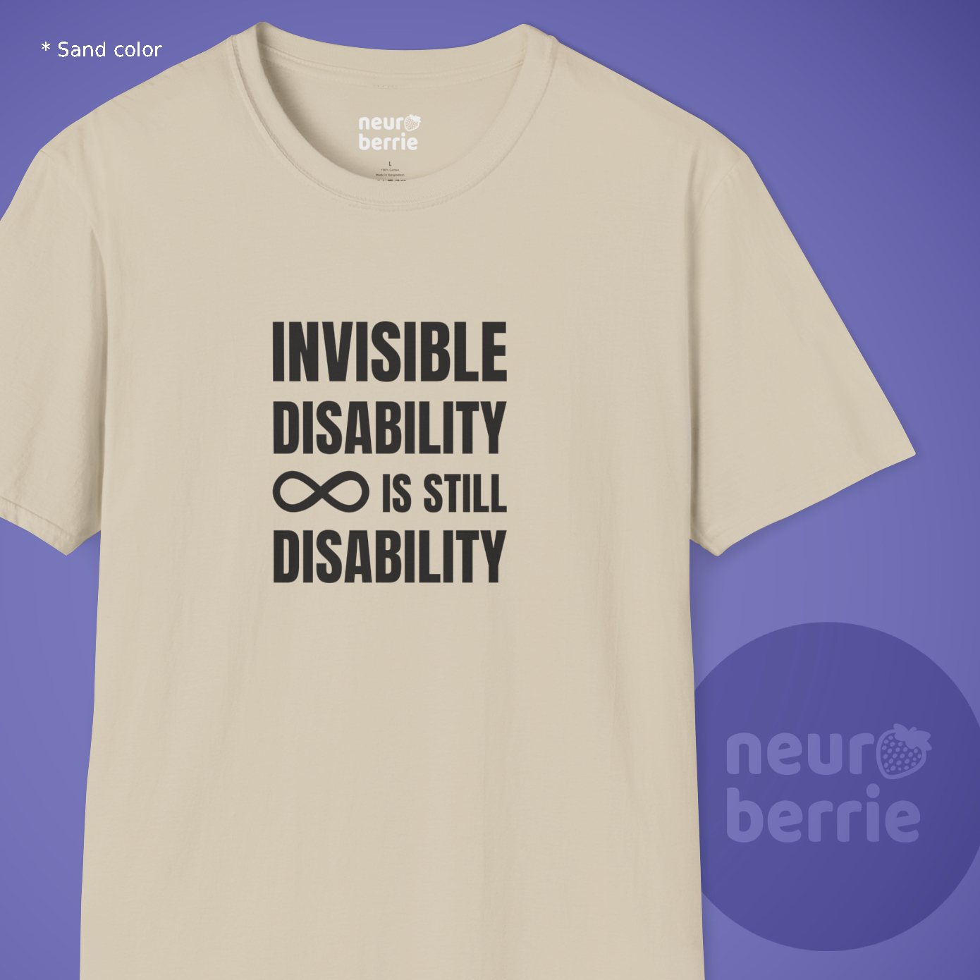 Autism & AuDHD Invisible Disability T-Shirt — Infinity Neurodiversity Design product thumbnail image Autism & AuDHD Invisible Disability T-Shirt — Infinity Neurodiversity Design product thumbnail image