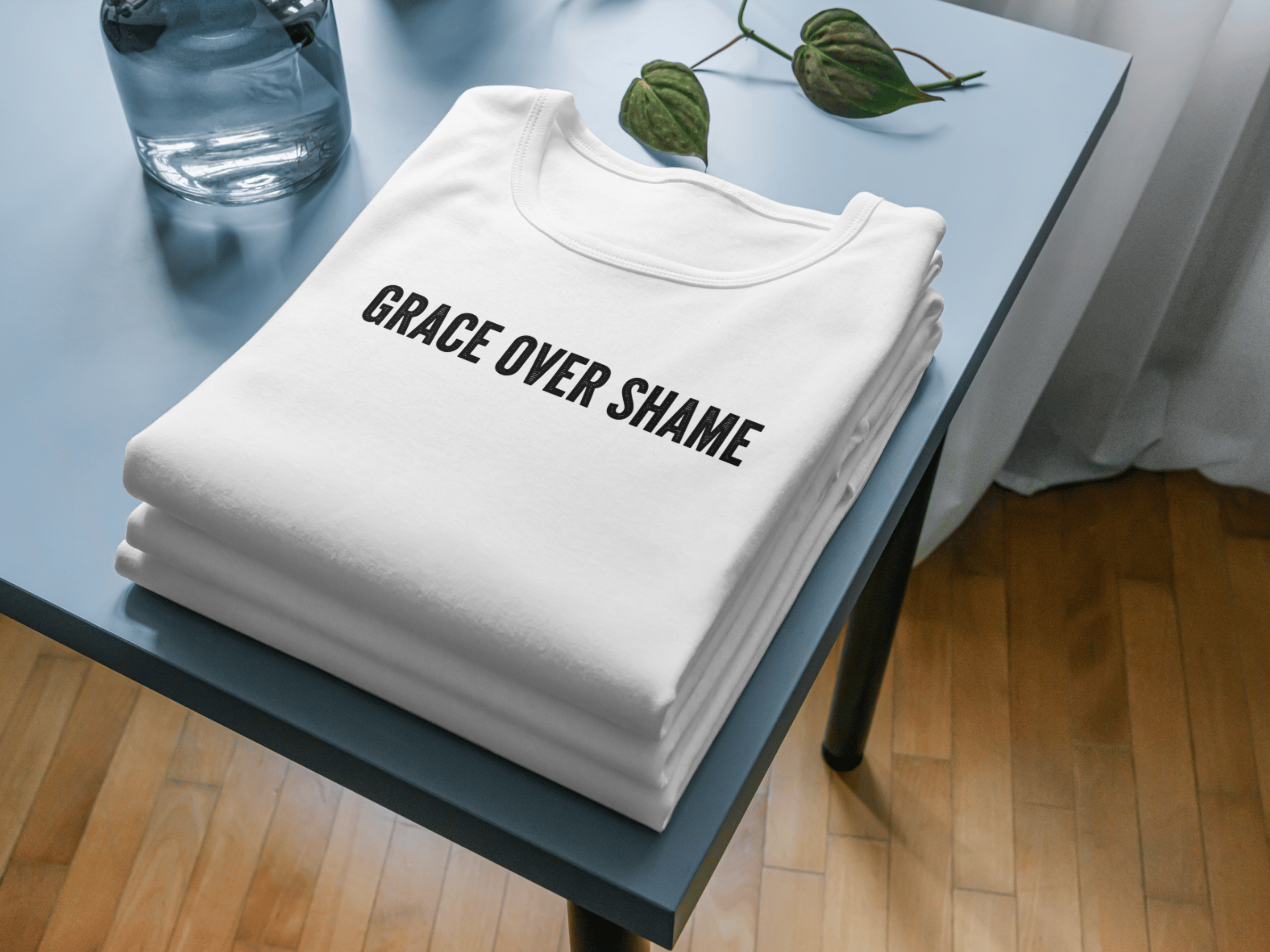 Grace Over Shame Tee — Inspirational Christian Message Shirt product thumbnail image