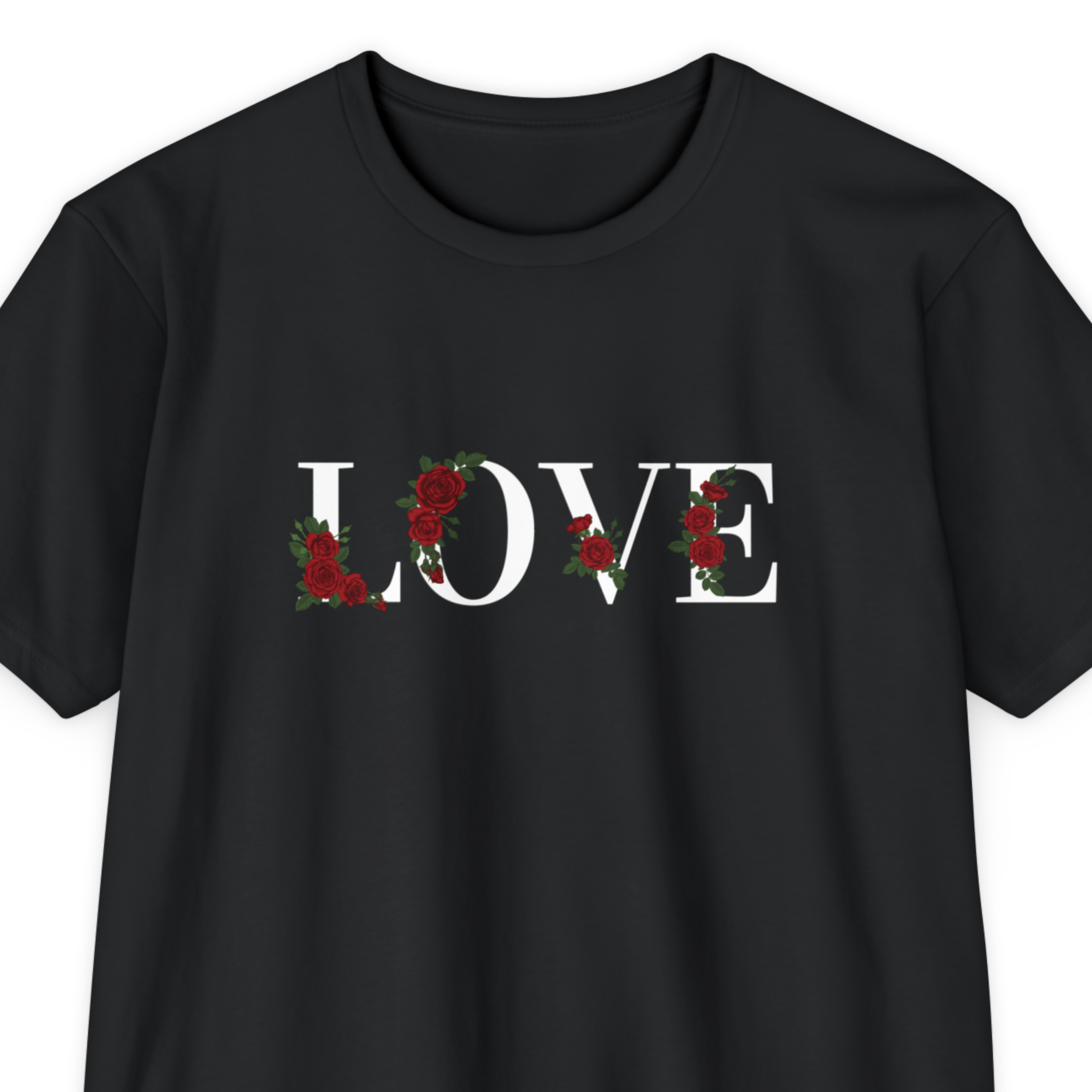 LOVE Floral Graphic T-Shirt — Romantic Floral Tee for Couples & Everyday Wear product thumbnail image LOVE Floral Graphic T-Shirt — Romantic Floral Tee for Couples & Everyday Wear product thumbnail image