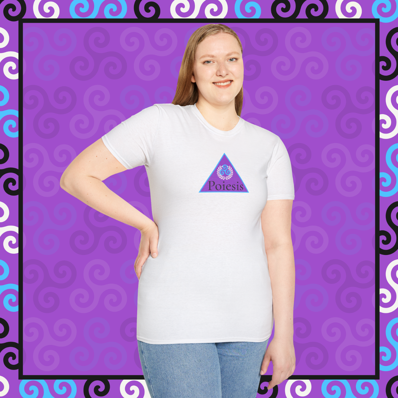2 of 6 : Poiesis Logo Collection - Unisex Softstyle T-shirt product thumbnail image 2 of 6 : Poiesis Logo Collection - Unisex Softstyle T-shirt product thumbnail image