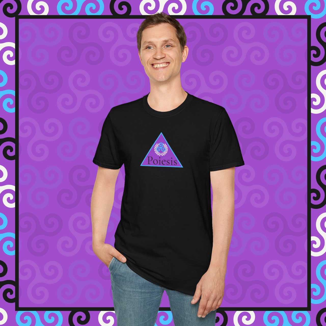 3 of 8 : Poiesis Logo Collection - Unisex Softstyle T-shirt product thumbnail image