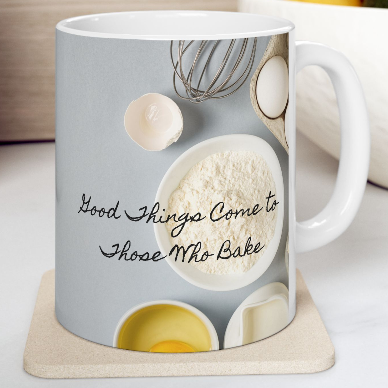 Good Things Come To Those Who Bake Ceramic Mug - (11oz and 15oz) product thumbnail image Good Things Come To Those Who Bake Ceramic Mug - (11oz and 15oz) product thumbnail image