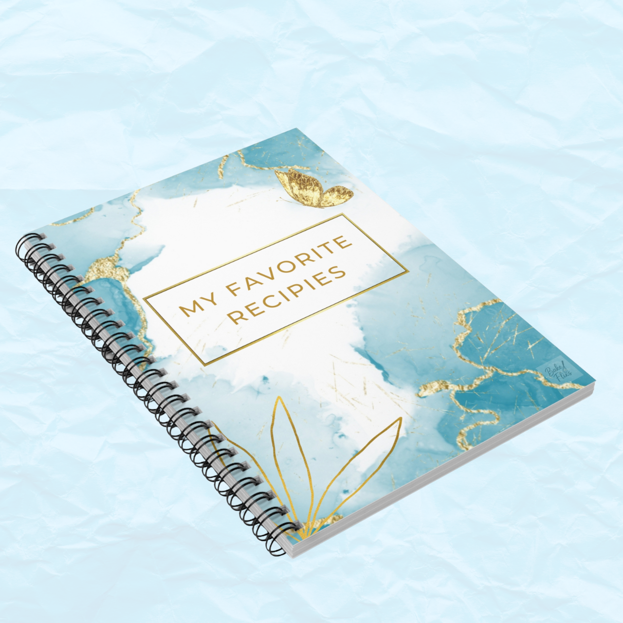 Turquoise & Gold Spiral Recipe Journal product thumbnail image Turquoise & Gold Spiral Recipe Journal product thumbnail image