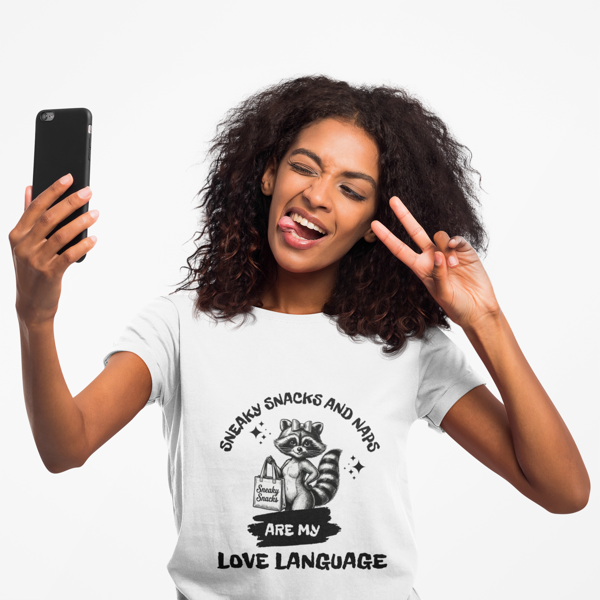 Snacks and Naps Are My Love Language, Soft Cotton T-Shirt | Lazy Day Humor product thumbnail image