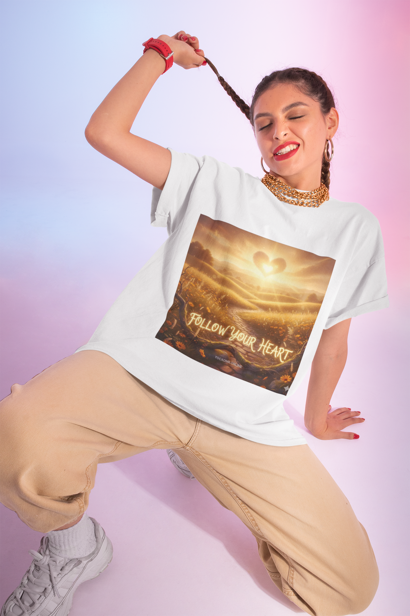 Follow Your Heart T-Shirt — Inspirational Love Graphic Tee product thumbnail image Follow Your Heart T-Shirt — Inspirational Love Graphic Tee product thumbnail image