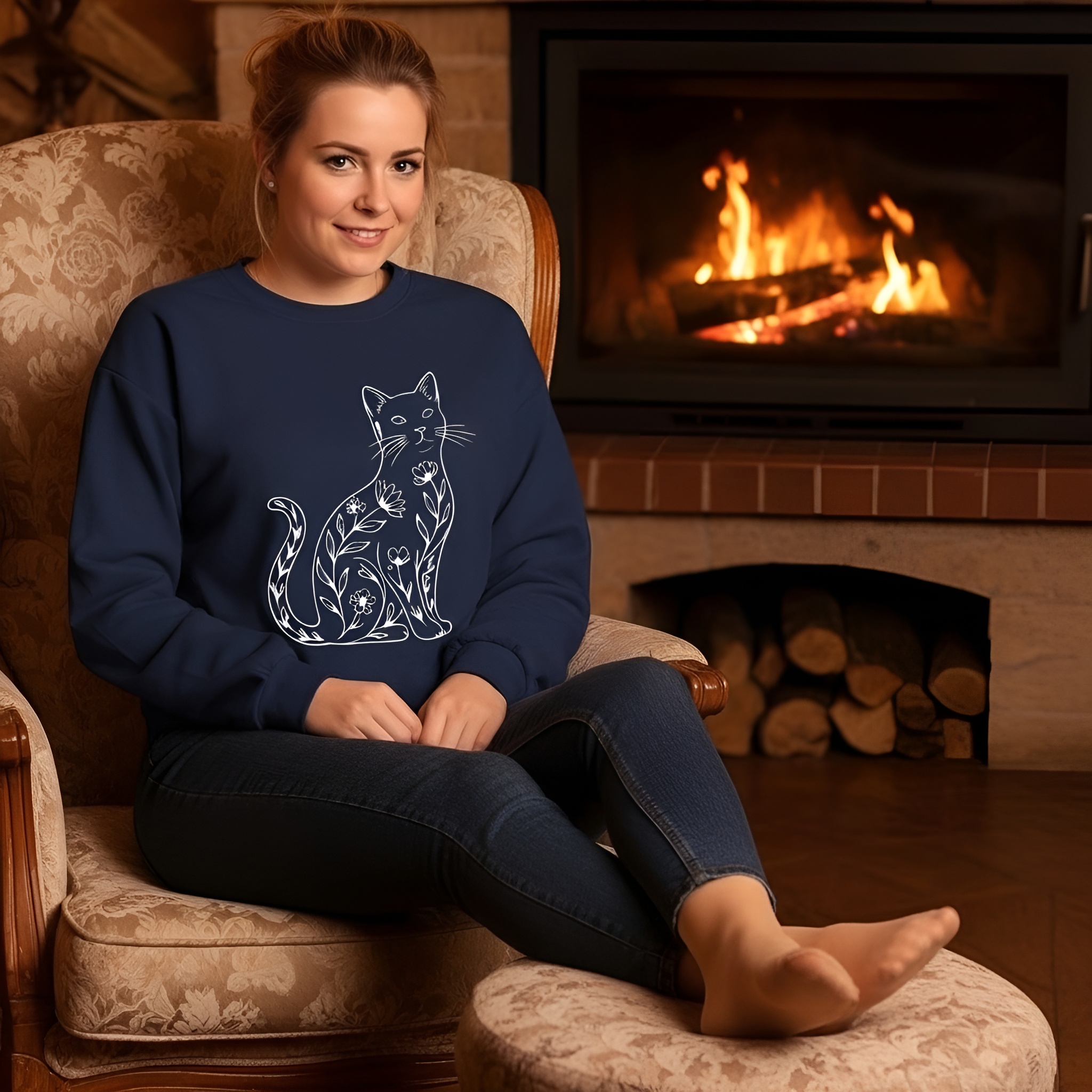 Cute Cat Long Sleeve T-Shirt