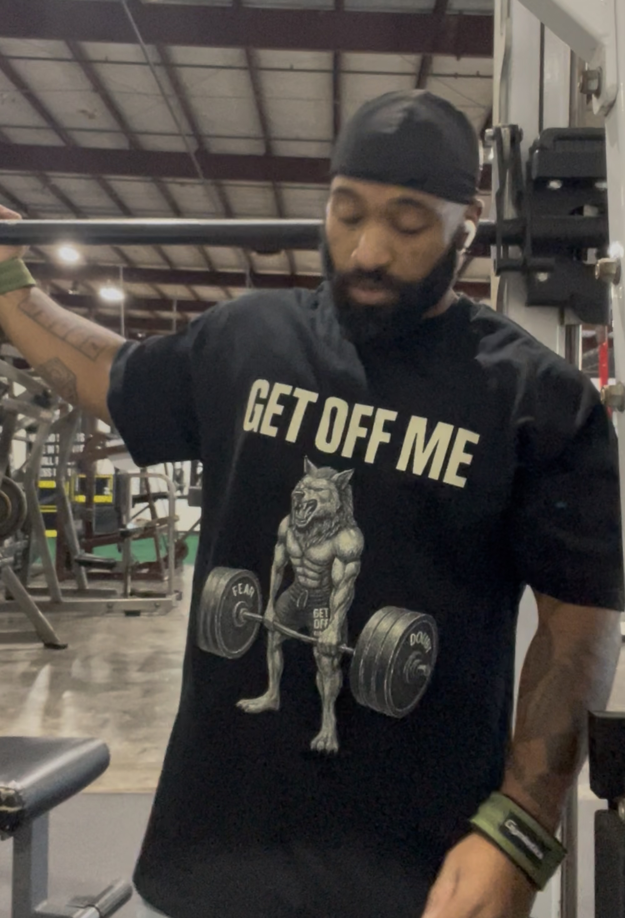 Lift More Wolf Oversized Tee