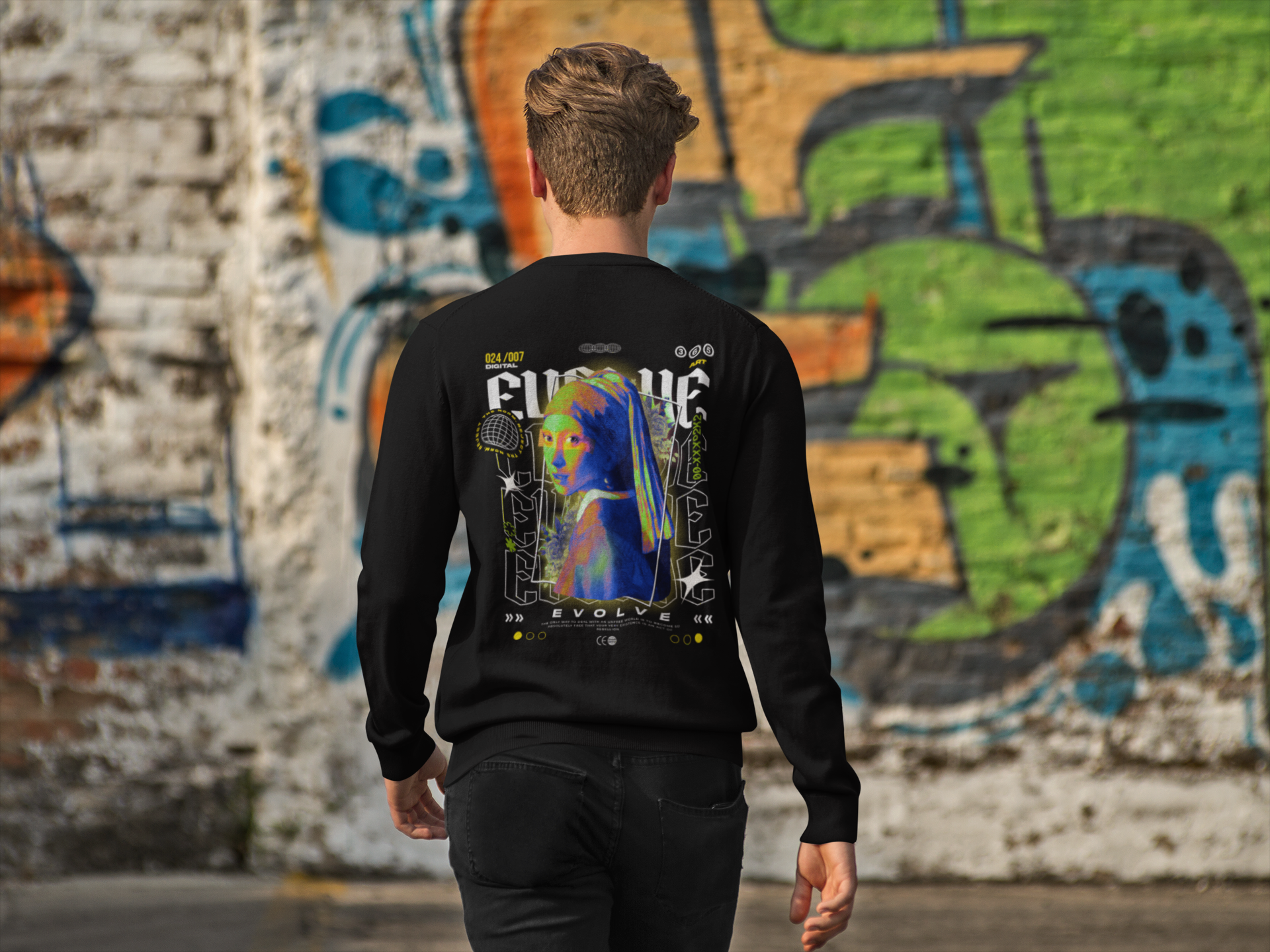 Digital Pearl Rebel - Crewneck(285GSM)