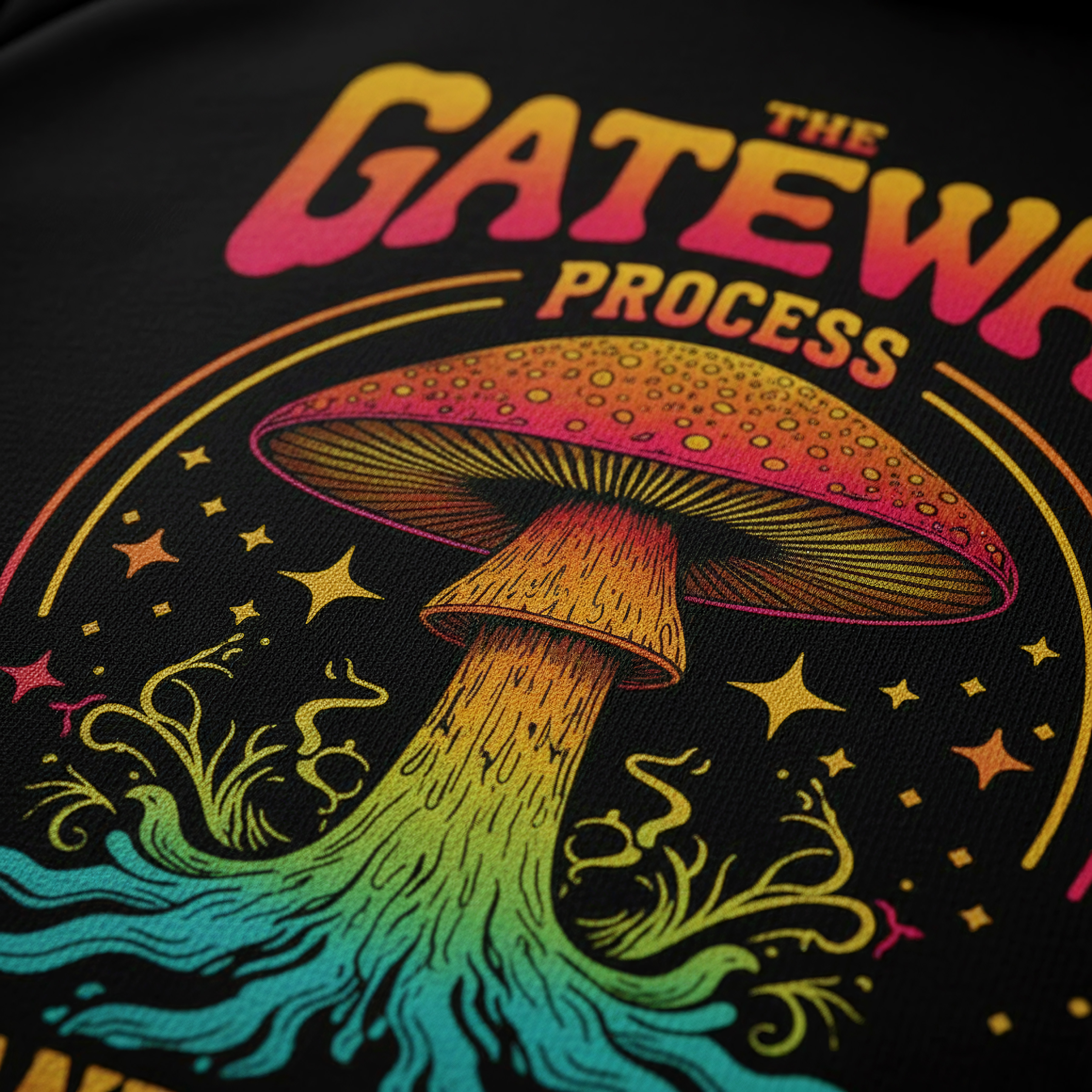 The Gateway Process | Heavyweight Streetwear Hoodie | Psychedelic Mushroom Art | Premium 3-End Fleece product thumbnail image