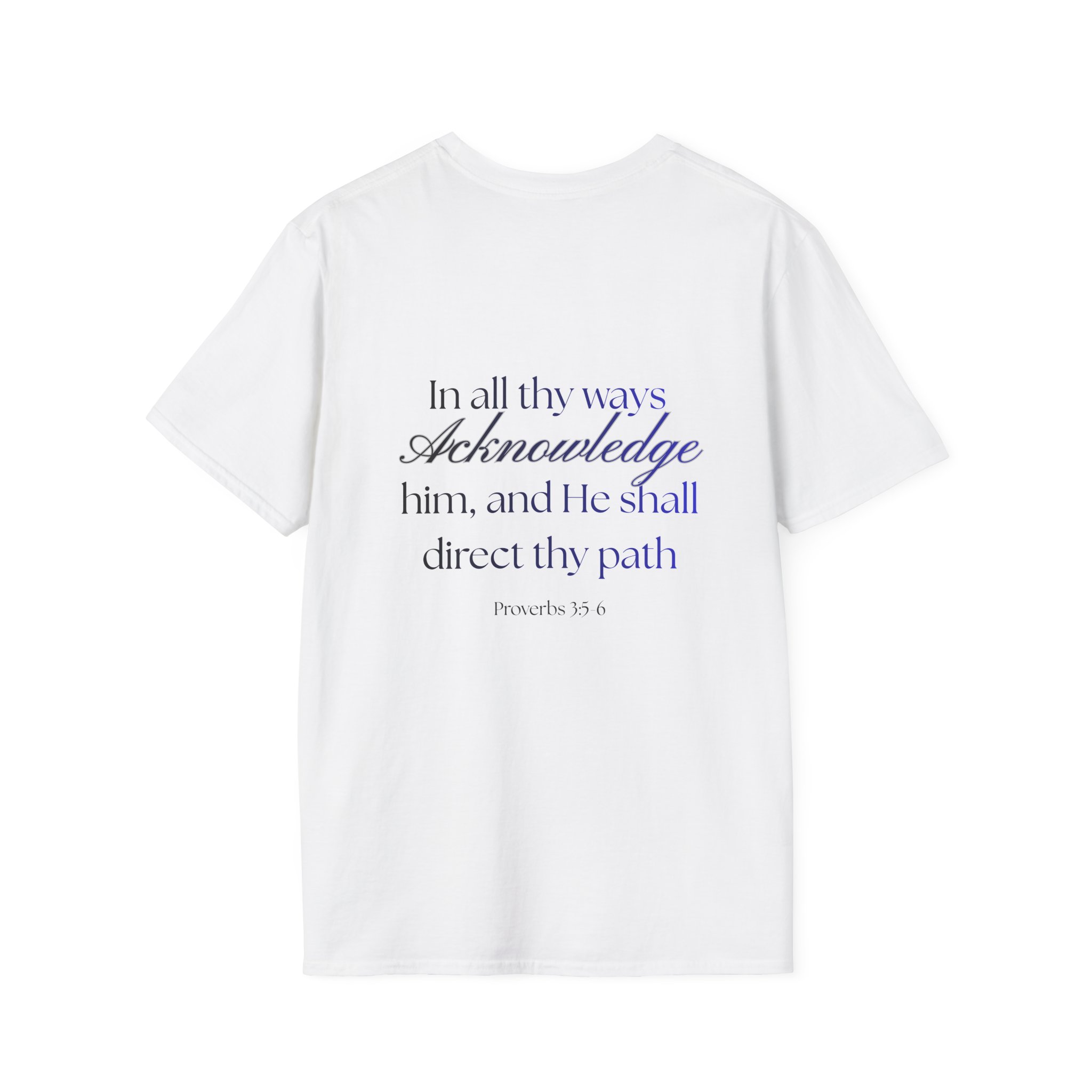 Proverbs 3:5-6 Faith T-Shirt — "Trust in the LORD" Inspirational Christian Tee product thumbnail image Proverbs 3:5-6 Faith T-Shirt — "Trust in the LORD" Inspirational Christian Tee product thumbnail image