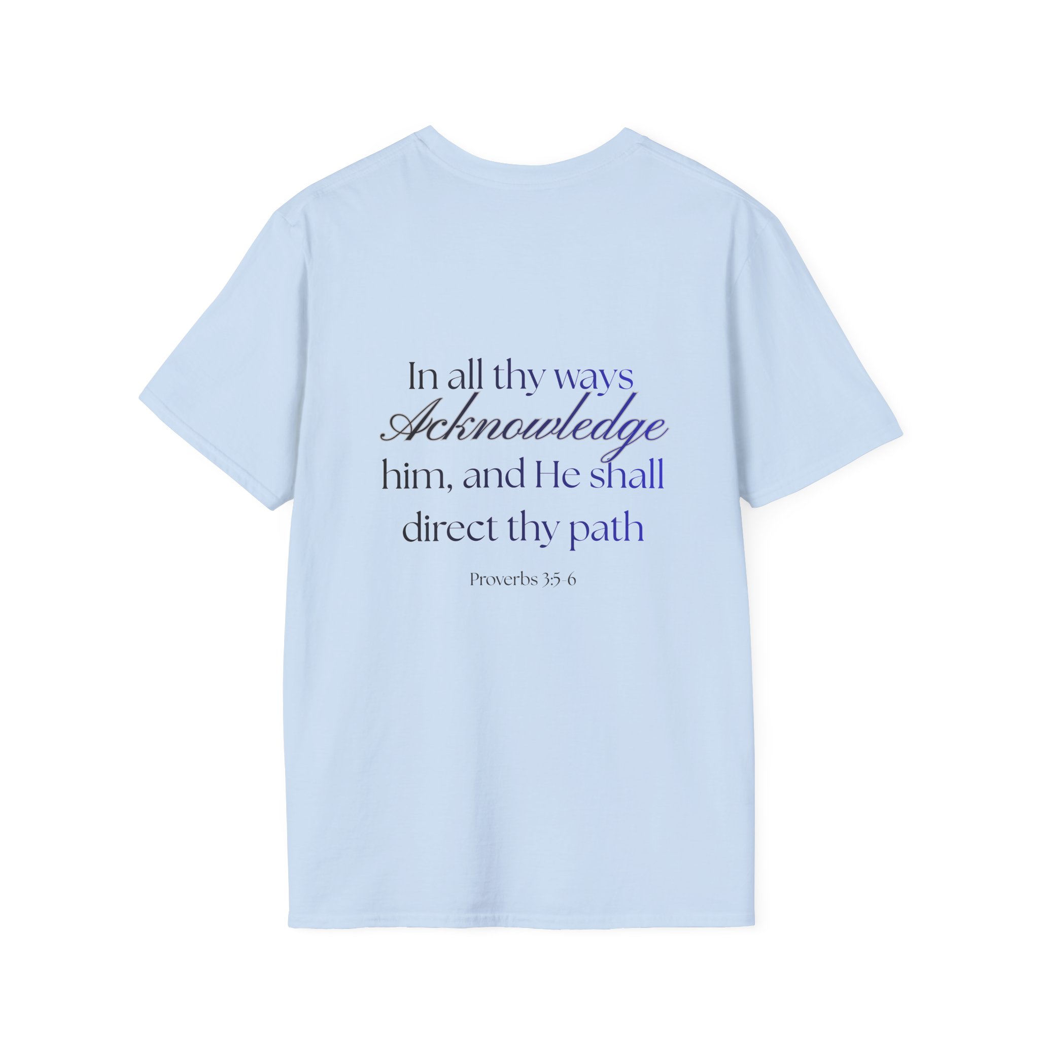 Proverbs 3:5-6 Faith T-Shirt — "Trust in the LORD" Inspirational Christian Tee product thumbnail image