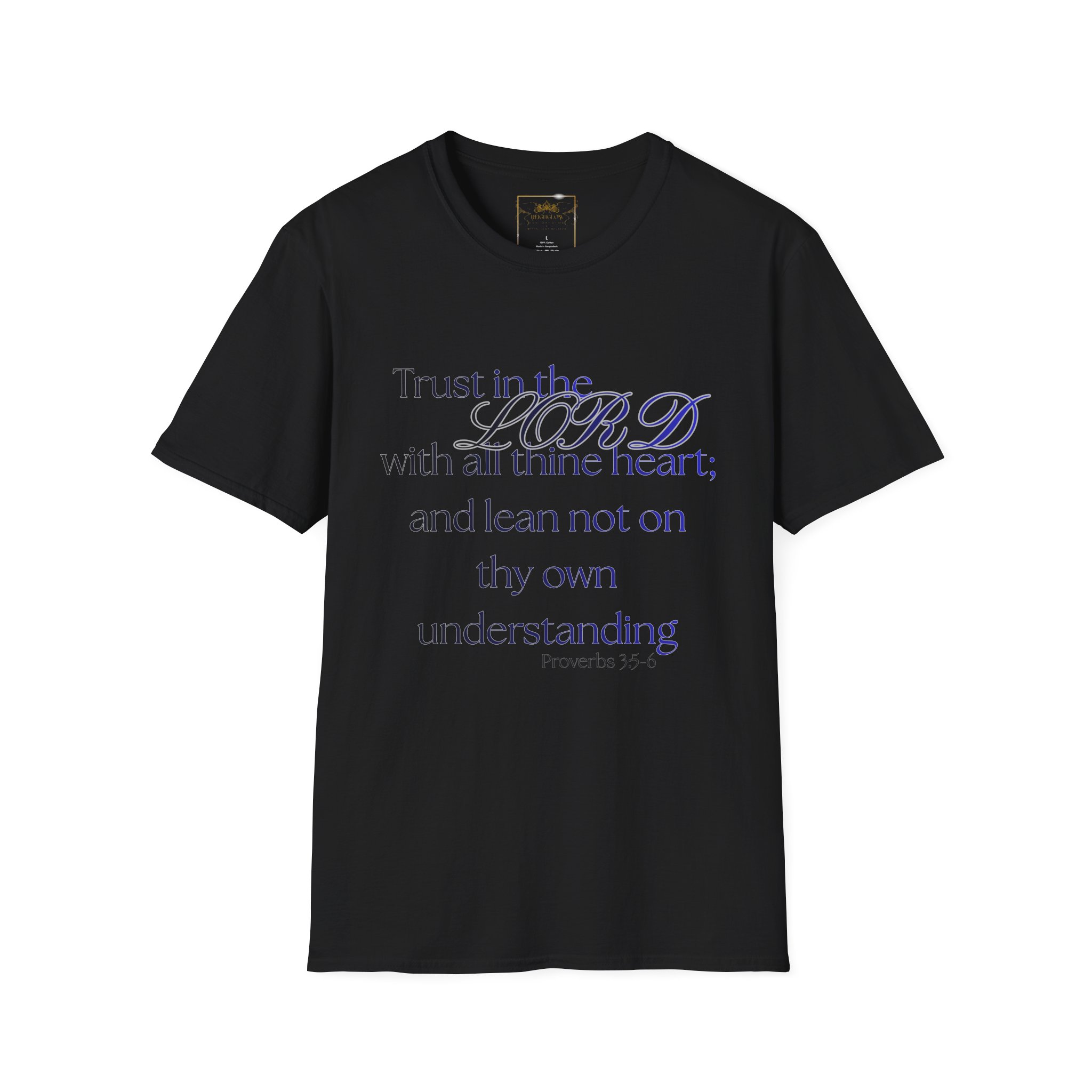 Proverbs 3:5-6 Faith T-Shirt — "Trust in the LORD" Inspirational Christian Tee product thumbnail image Proverbs 3:5-6 Faith T-Shirt — "Trust in the LORD" Inspirational Christian Tee product thumbnail image