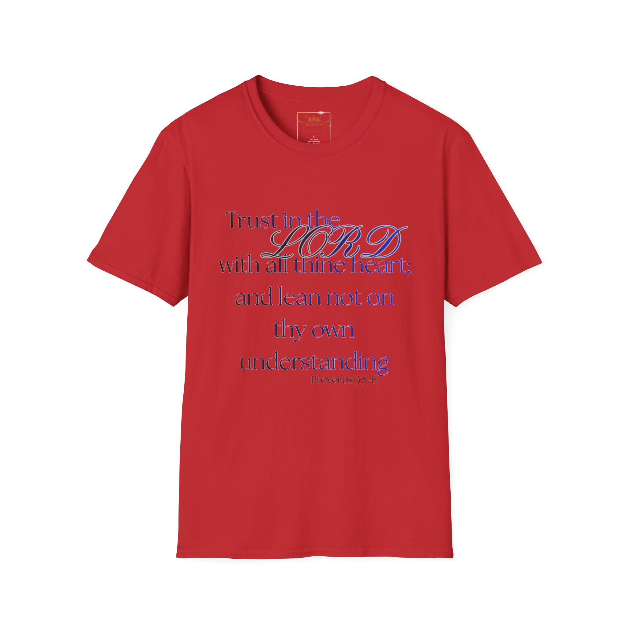 Proverbs 3:5-6 Faith T-Shirt — "Trust in the LORD" Inspirational Christian Tee product thumbnail image