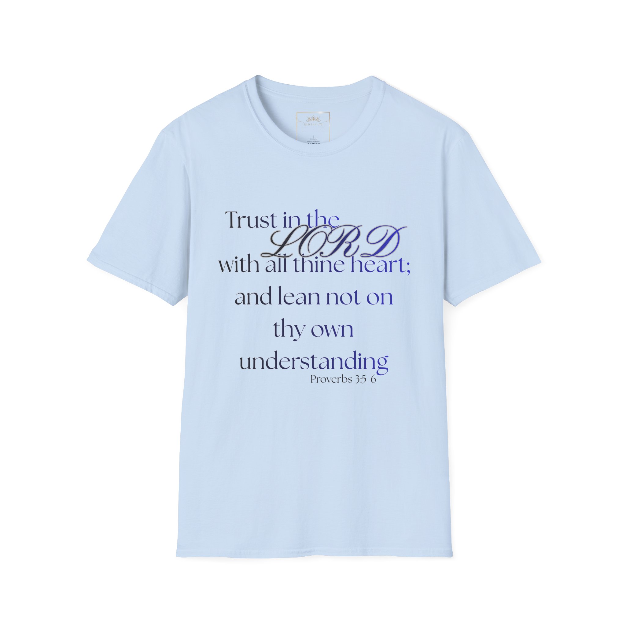 Proverbs 3:5-6 Faith T-Shirt — "Trust in the LORD" Inspirational Christian Tee