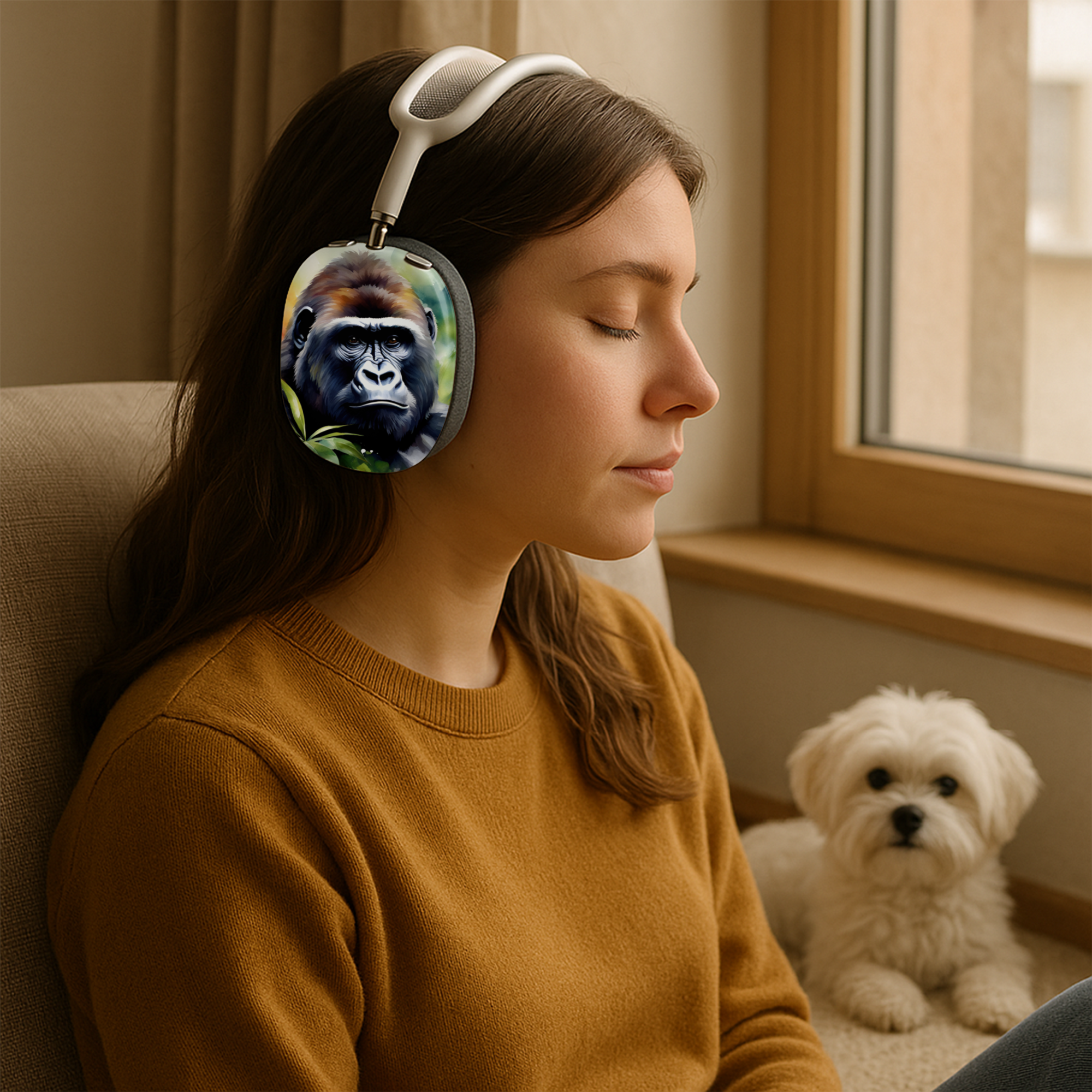 Snap-On AirPods Max Case Headphone Shell | Gorilla Jungle Image product thumbnail image