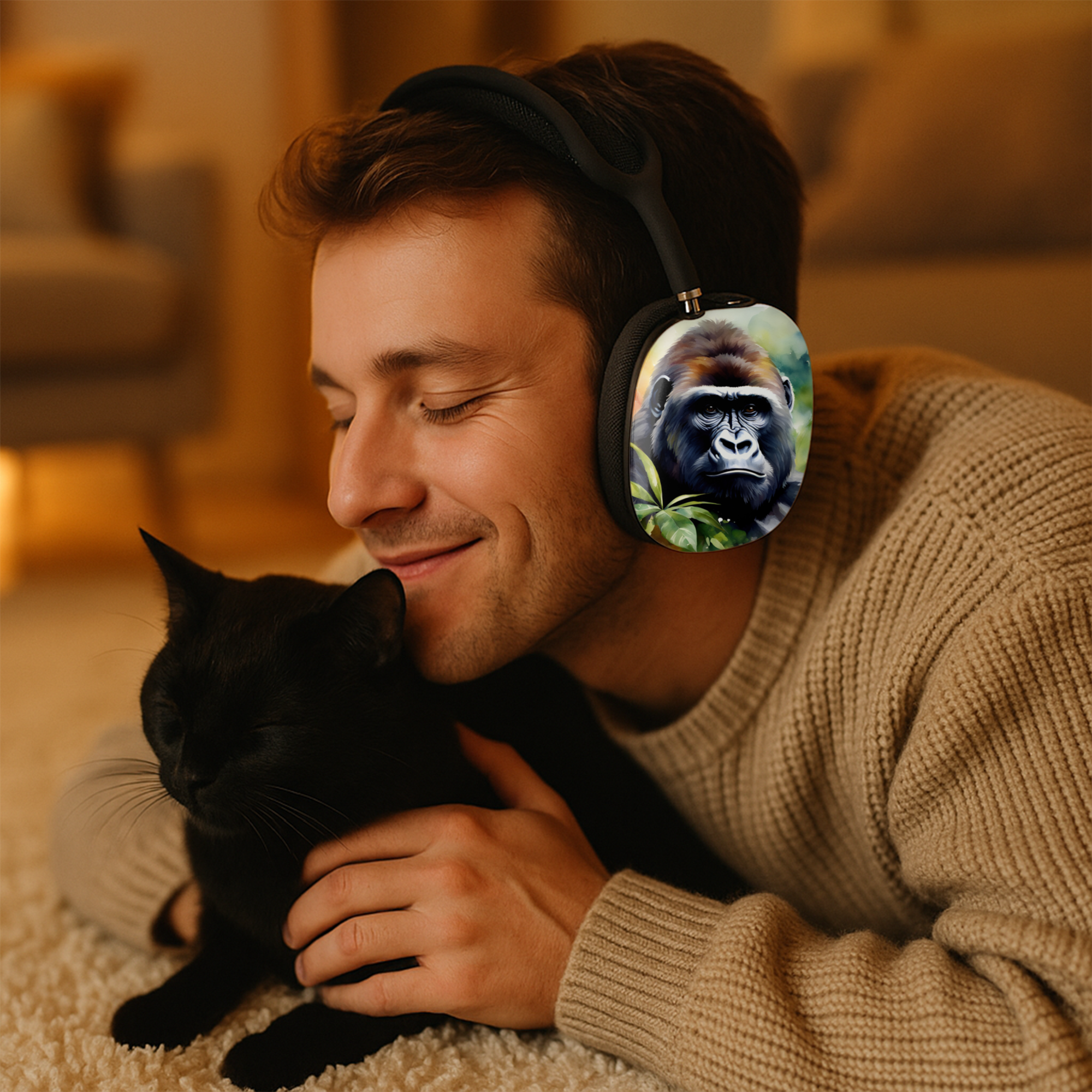 Snap-On AirPods Max Case Headphone Shell | Gorilla Jungle Image product thumbnail image