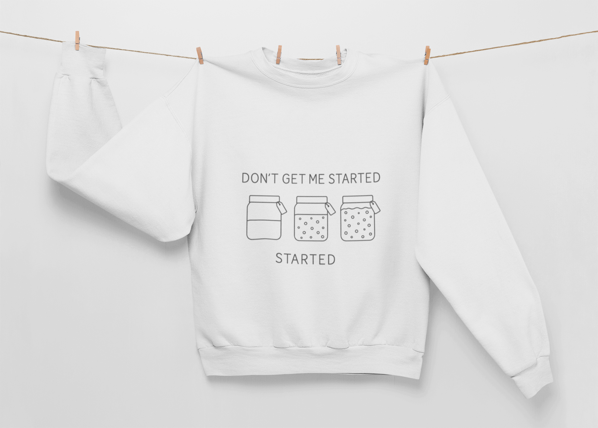 Don’t Get Me Started — Crewneck Sweatshirt product thumbnail image Don’t Get Me Started — Crewneck Sweatshirt product thumbnail image