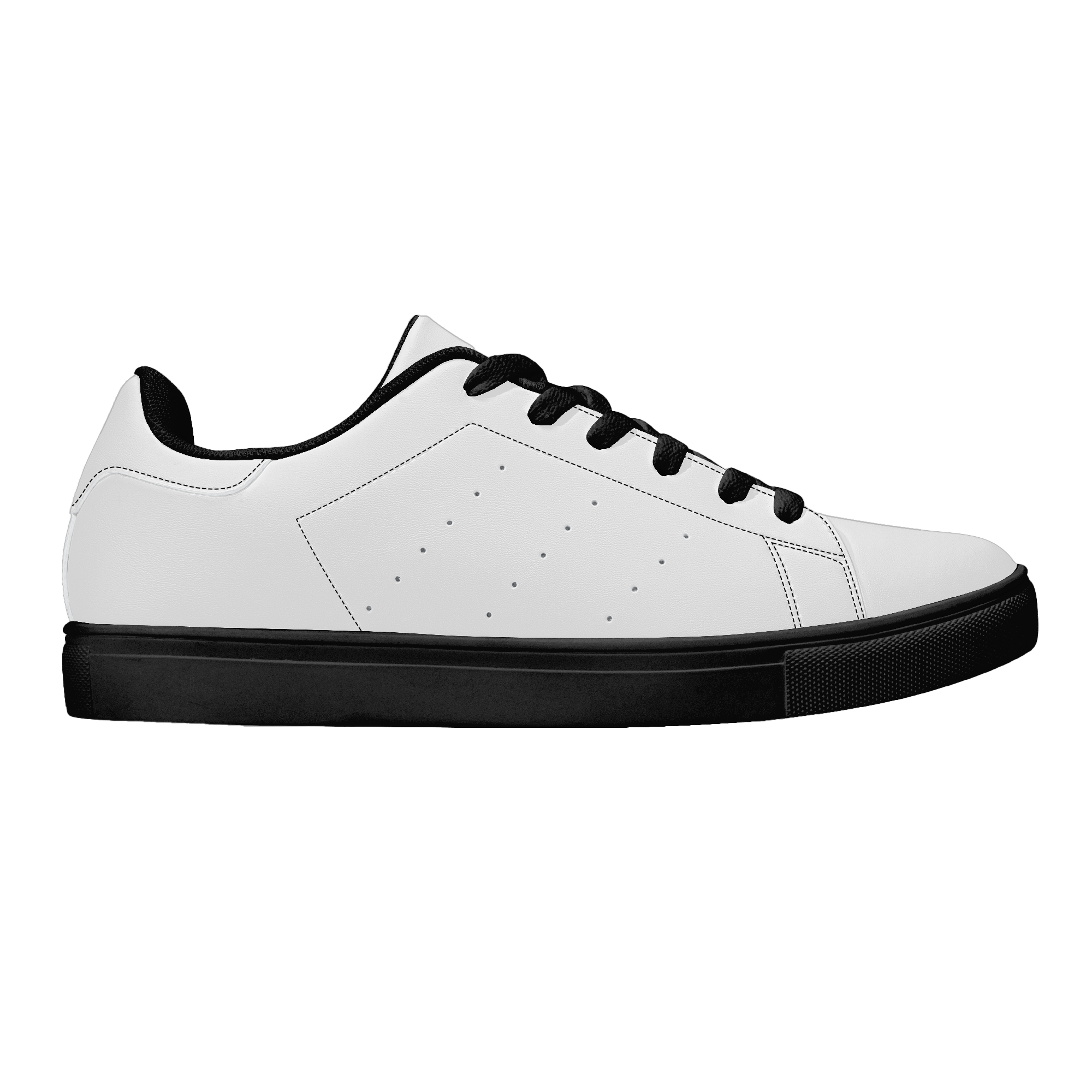 Personalized Men’s Low-Top Leather Sneakers — Custom Name Athletic Shoes product thumbnail image