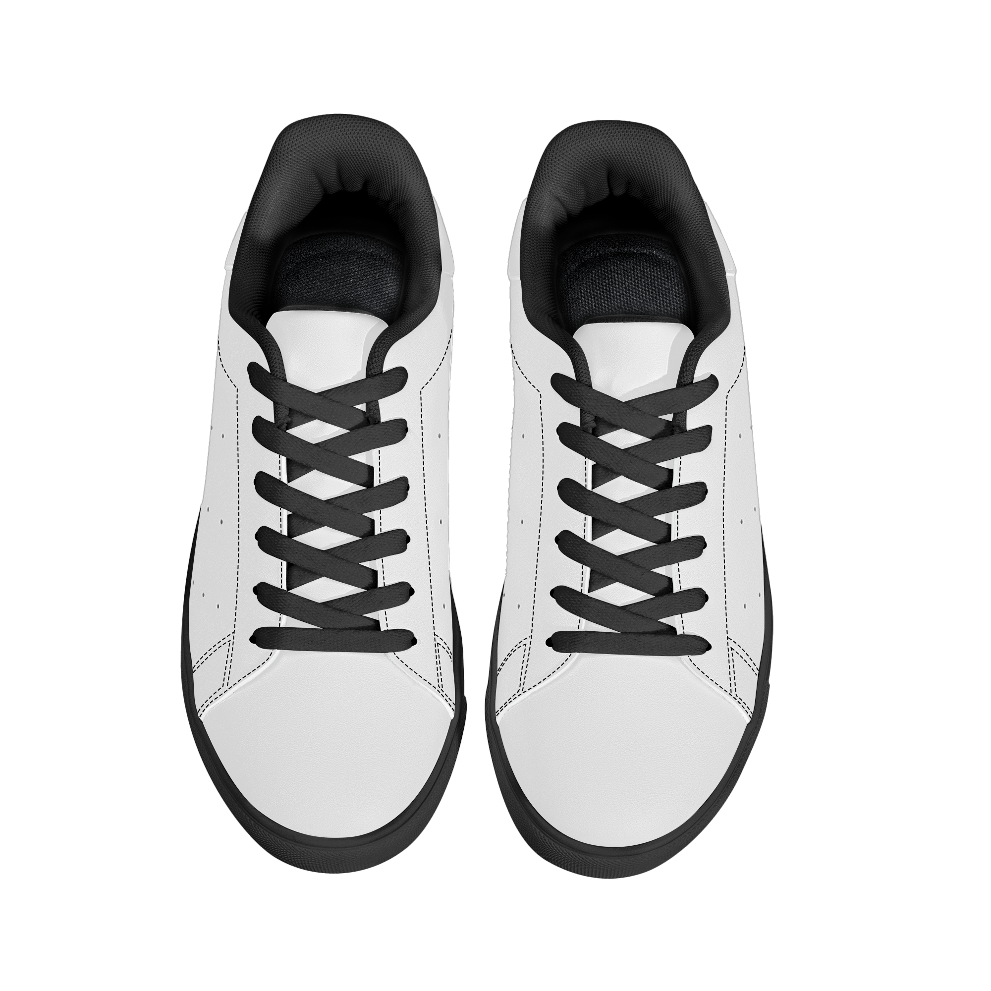 Personalized Men’s Low-Top Leather Sneakers — Custom Name Athletic Shoes product thumbnail image