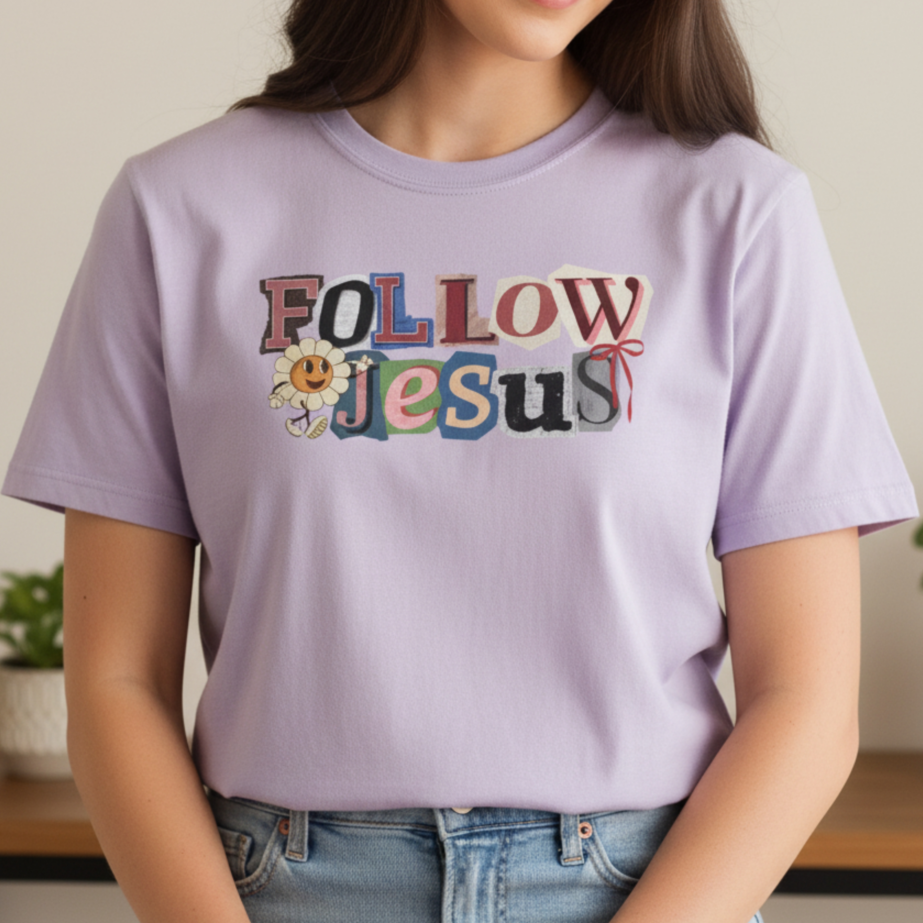 Follow Jesus Mid-Crop Tee product thumbnail image Follow Jesus Mid-Crop Tee product thumbnail image