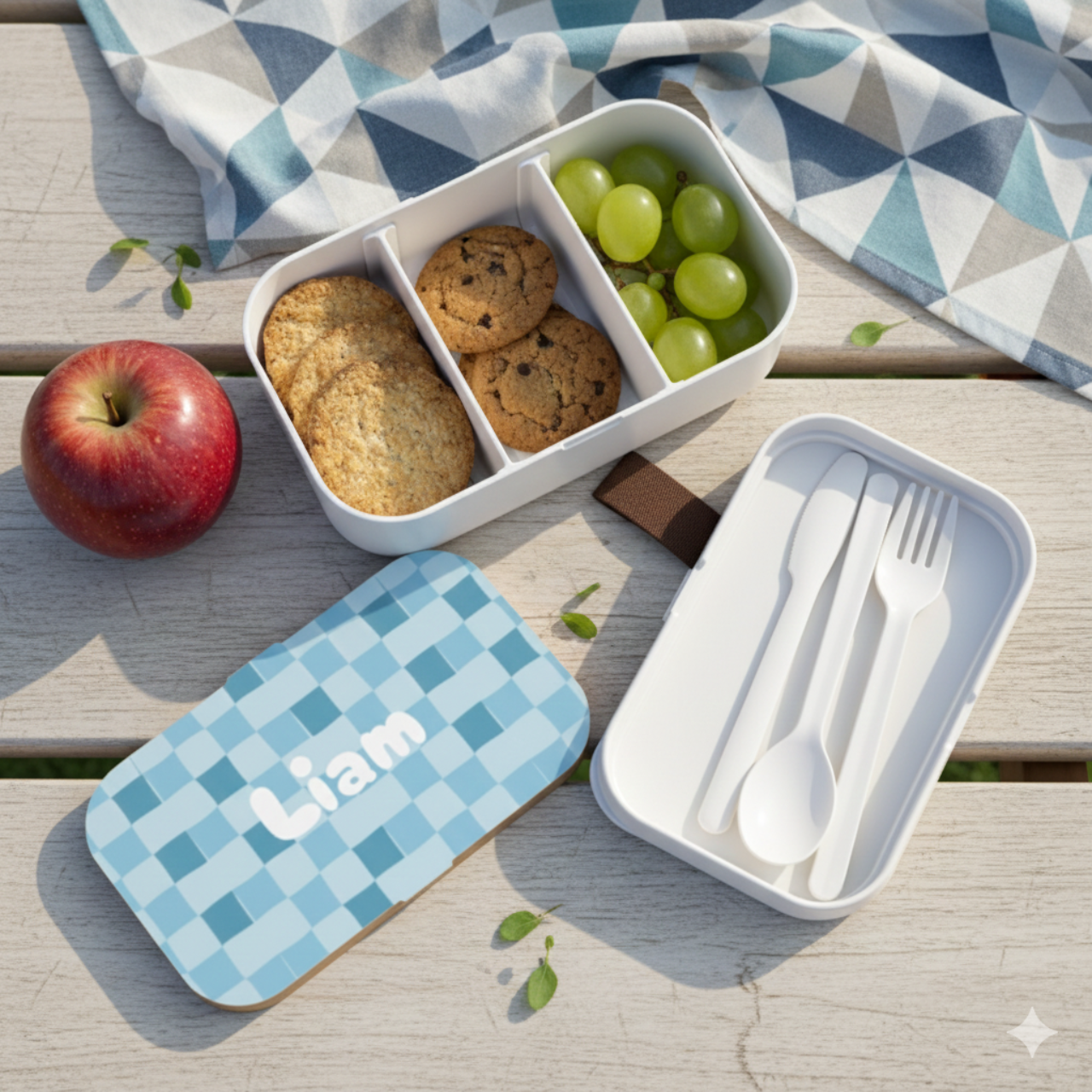 Custom Blue Lunch Box product thumbnail image Custom Blue Lunch Box product thumbnail image