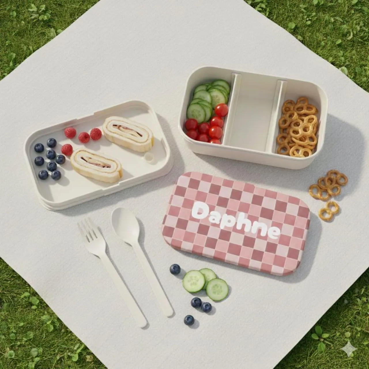 Personalized Pink Lunch Box product thumbnail image Personalized Pink Lunch Box product thumbnail image