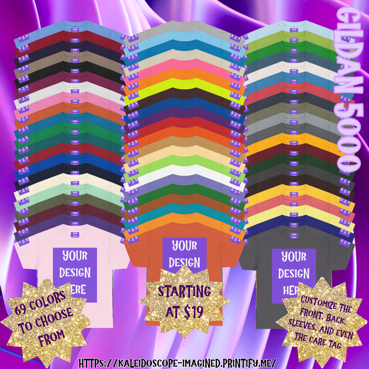 Customizable T‑Shirt — Add Your Logo (Front/Back/Sleeves) product thumbnail image Customizable T‑Shirt — Add Your Logo (Front/Back/Sleeves) product thumbnail image