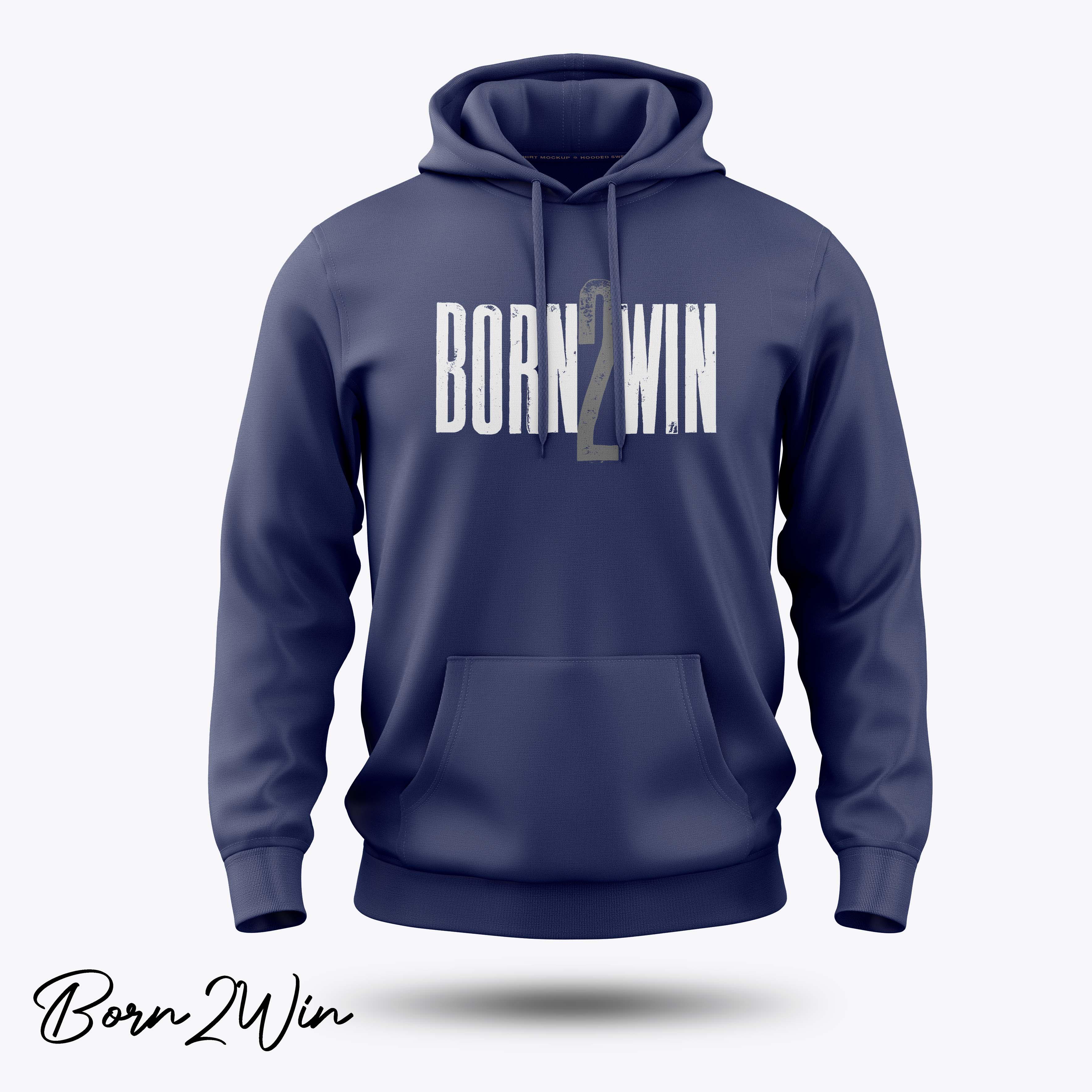 Born2Win Hoodie - Motivational Graphic Pullover product thumbnail image