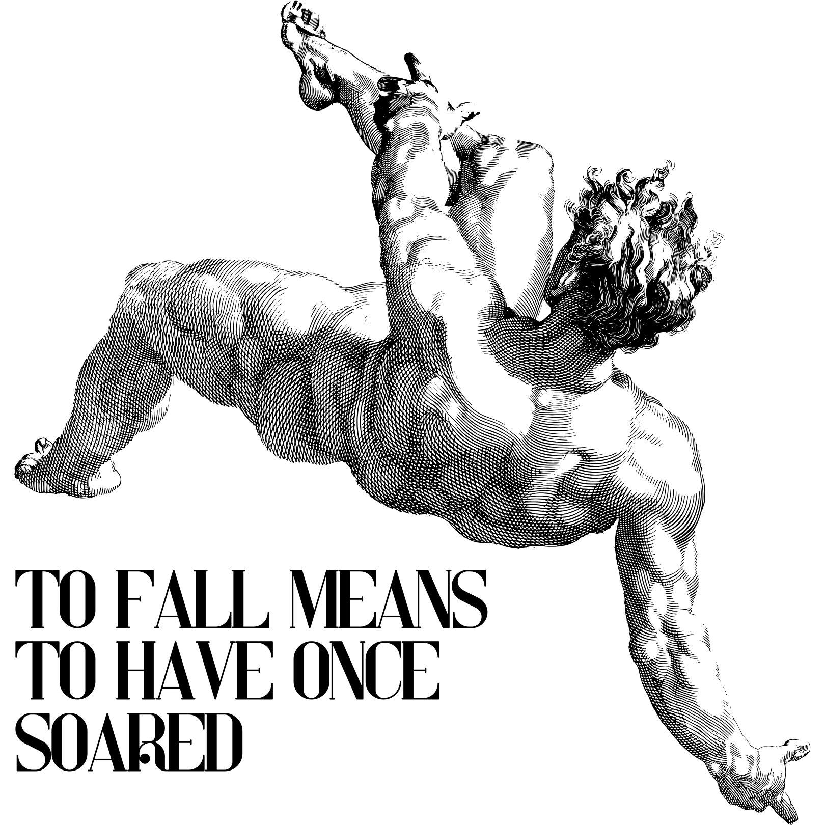 Icarus Falling Hoodie  product thumbnail image