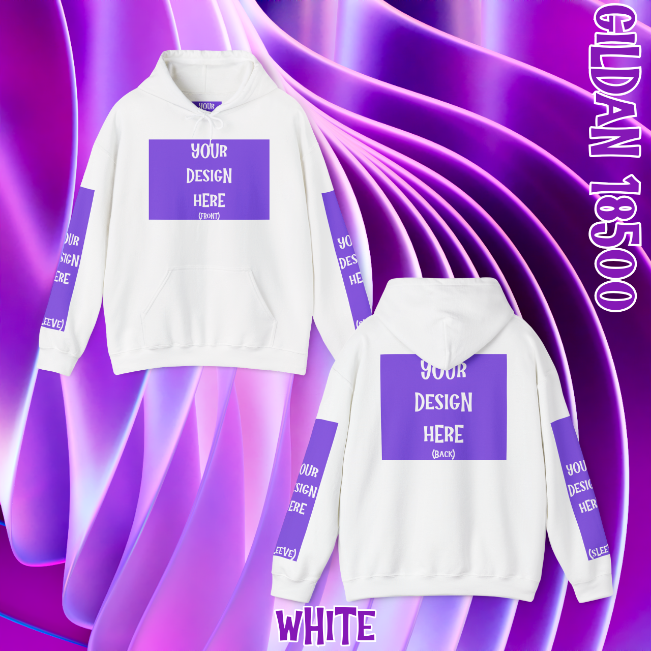 Customizable Hoodie — Add Your Logo (Front; Multiple Colors &amp; Sizes Up to 5XL) product thumbnail image