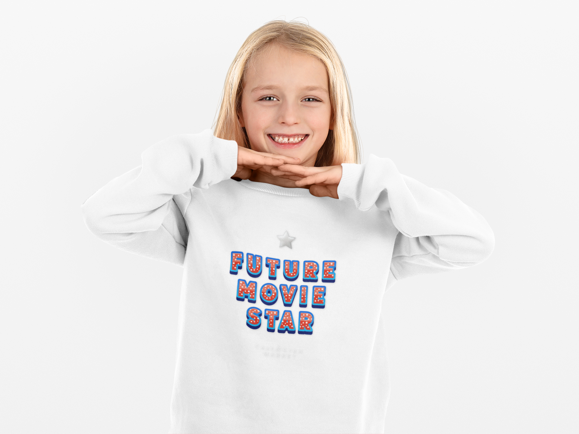 "Future Movie Star" Youth Crewneck Sweatshirt- Graphic Kids Pullover for Child Actors. The Perfect gift for a Kid in Theater or Film Class! "Future Movie Star" Youth Crewneck Sweatshirt- Graphic Kids Pullover for Child Actors. The Perfect gift for a Kid in Theater or Film Class!
