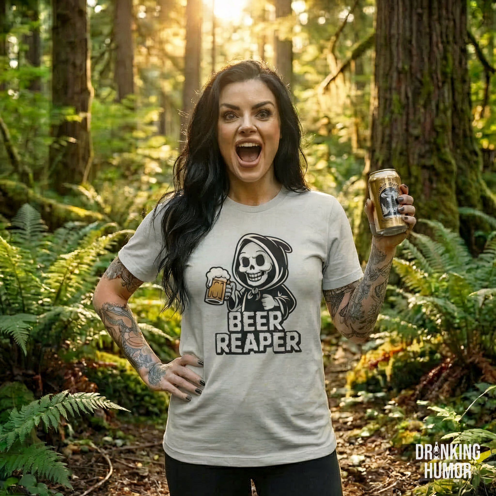 Beer Reaper – Grim Drinker Mascot Unisex T-Shirt product thumbnail image Beer Reaper – Grim Drinker Mascot Unisex T-Shirt product thumbnail image