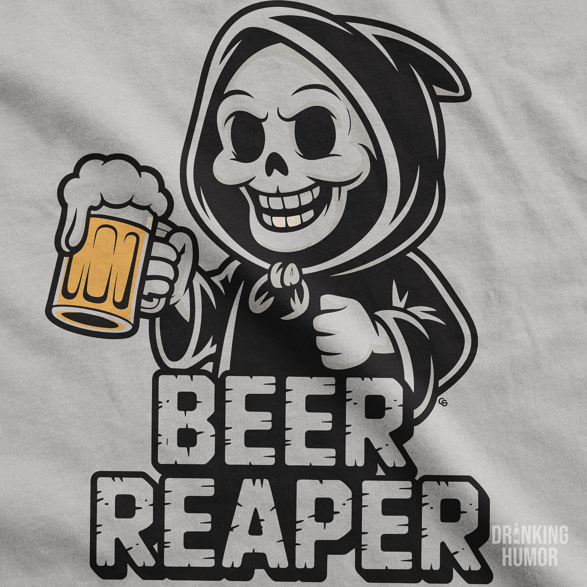 Beer Reaper – Grim Drinker Mascot Unisex T-Shirt product thumbnail image