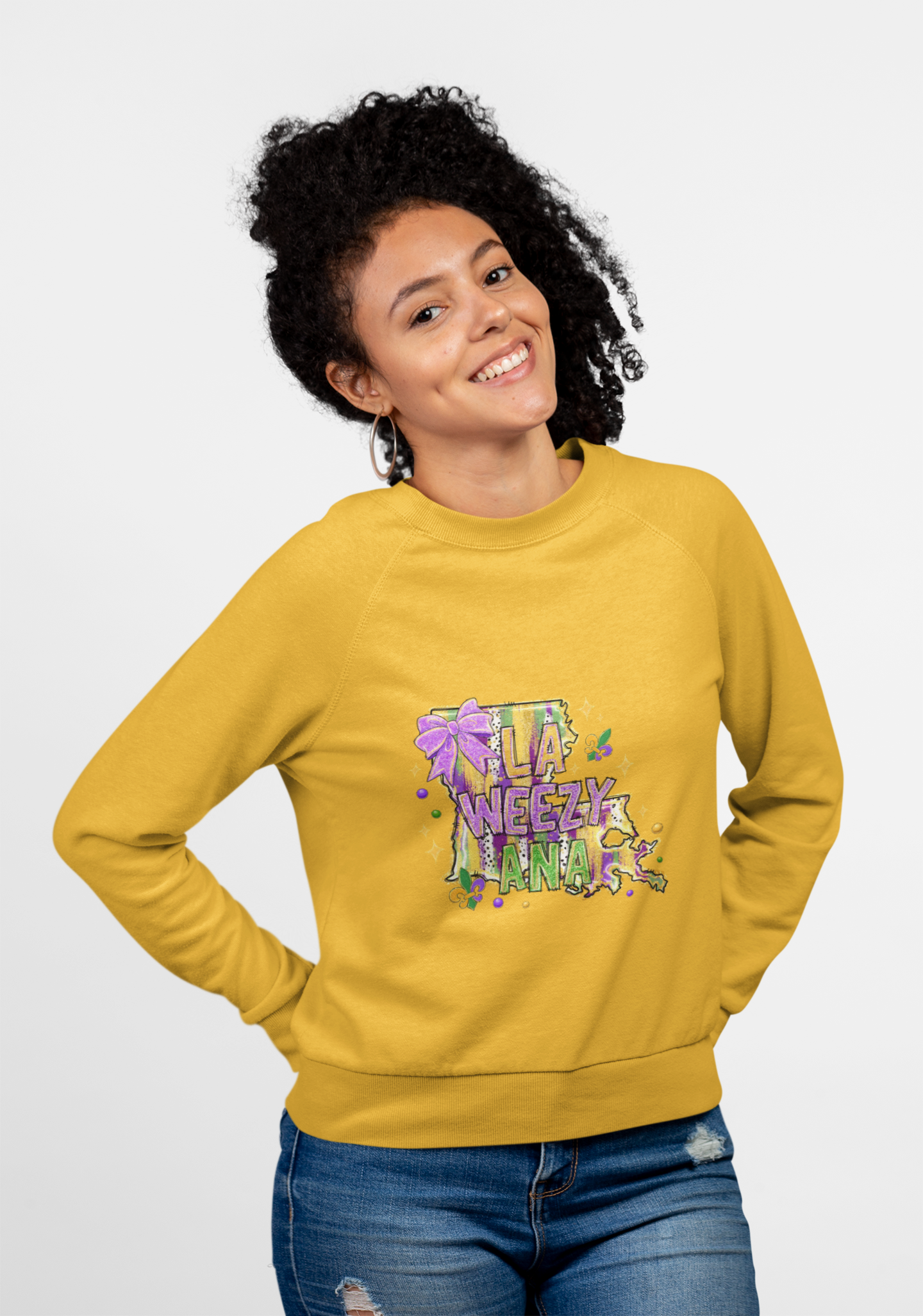 Mardi Gras Unisex Long Sleeve shirt| Louisiana Festival Tee | Fun graphic shirt product thumbnail image
