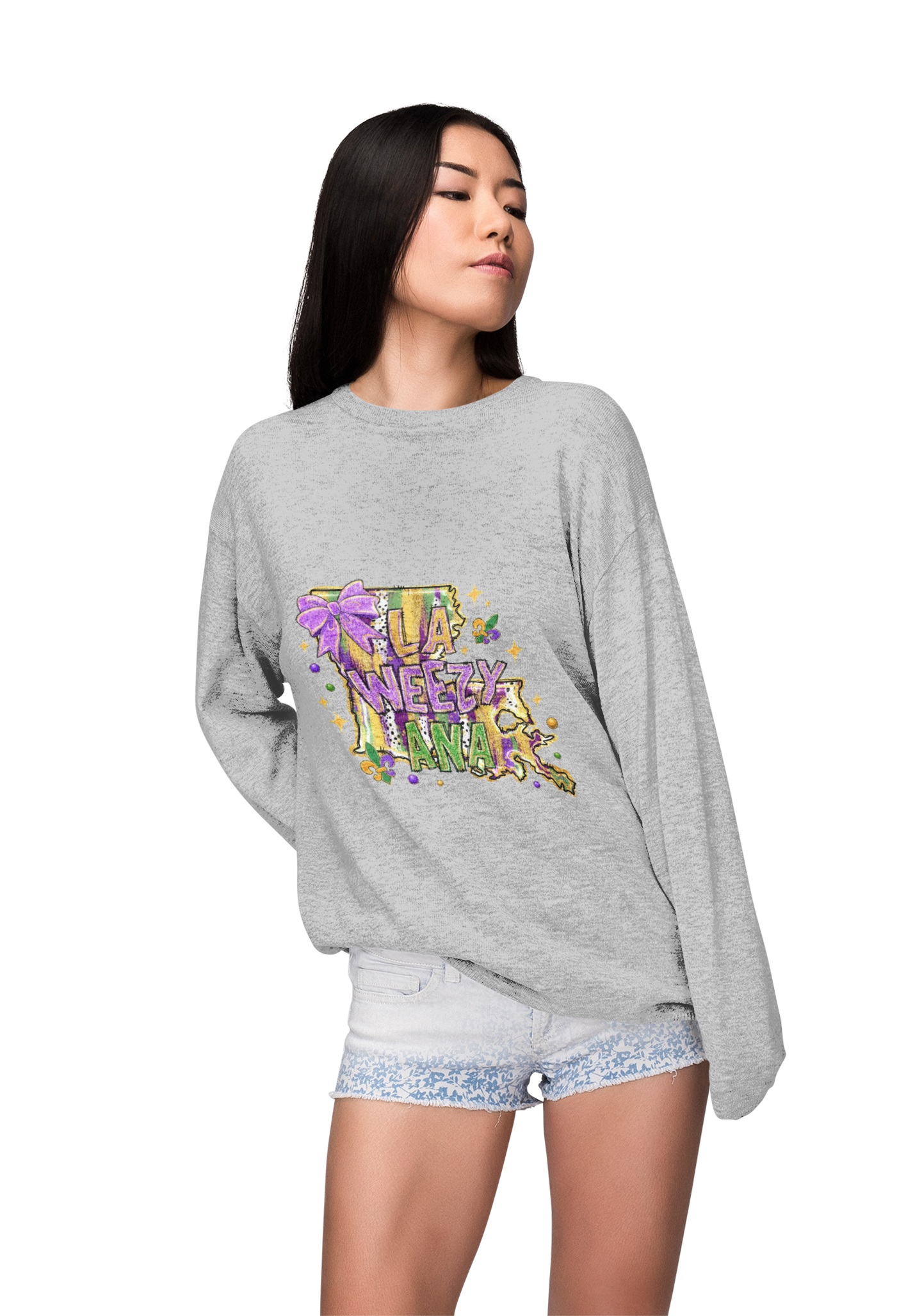Mardi Gras Unisex Long Sleeve shirt| Louisiana Festival Tee | Fun graphic shirt product thumbnail image Mardi Gras Unisex Long Sleeve shirt| Louisiana Festival Tee | Fun graphic shirt product thumbnail image