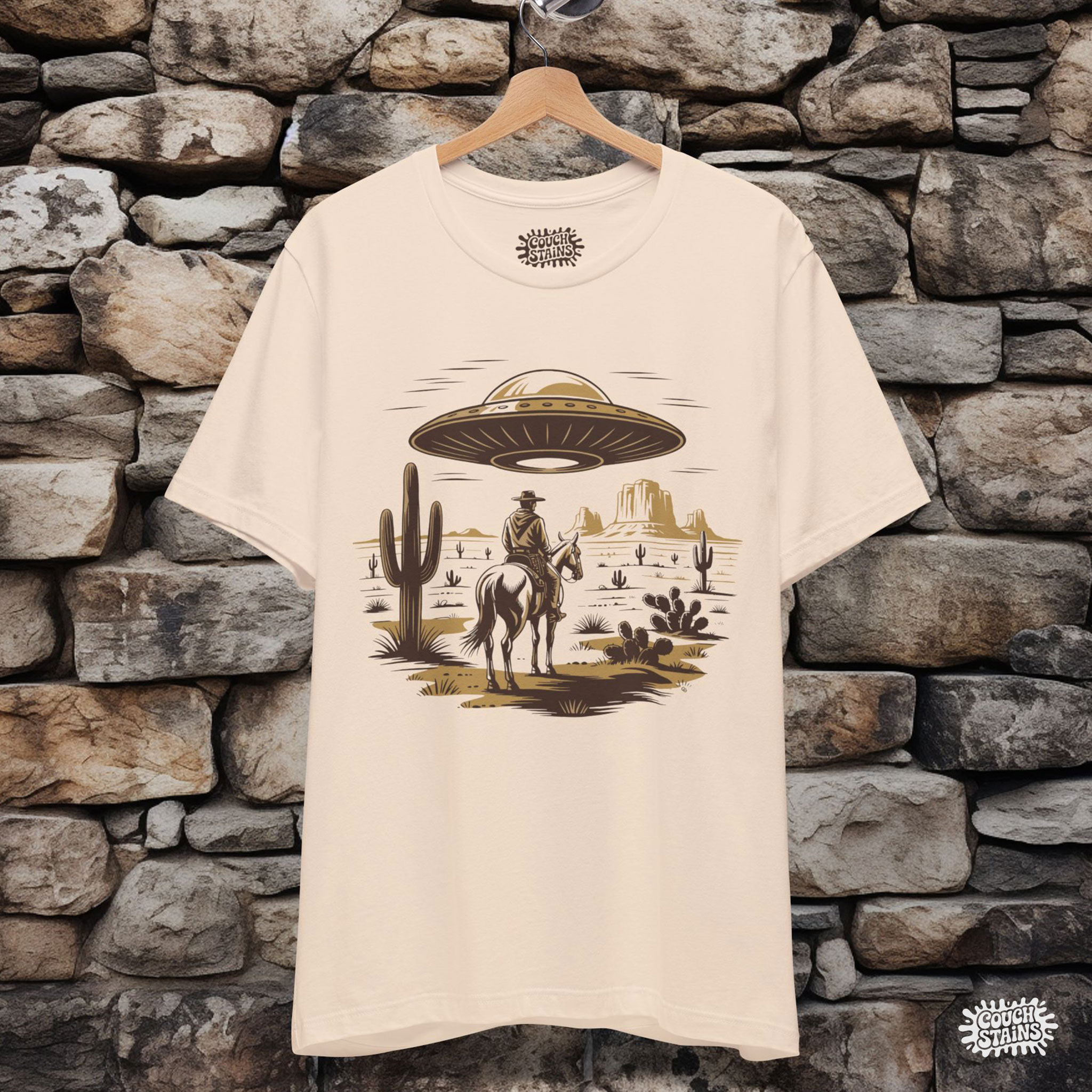 Western UFO — Close Encounters of the Cowboy Kind Unisex T-Shirt product thumbnail image